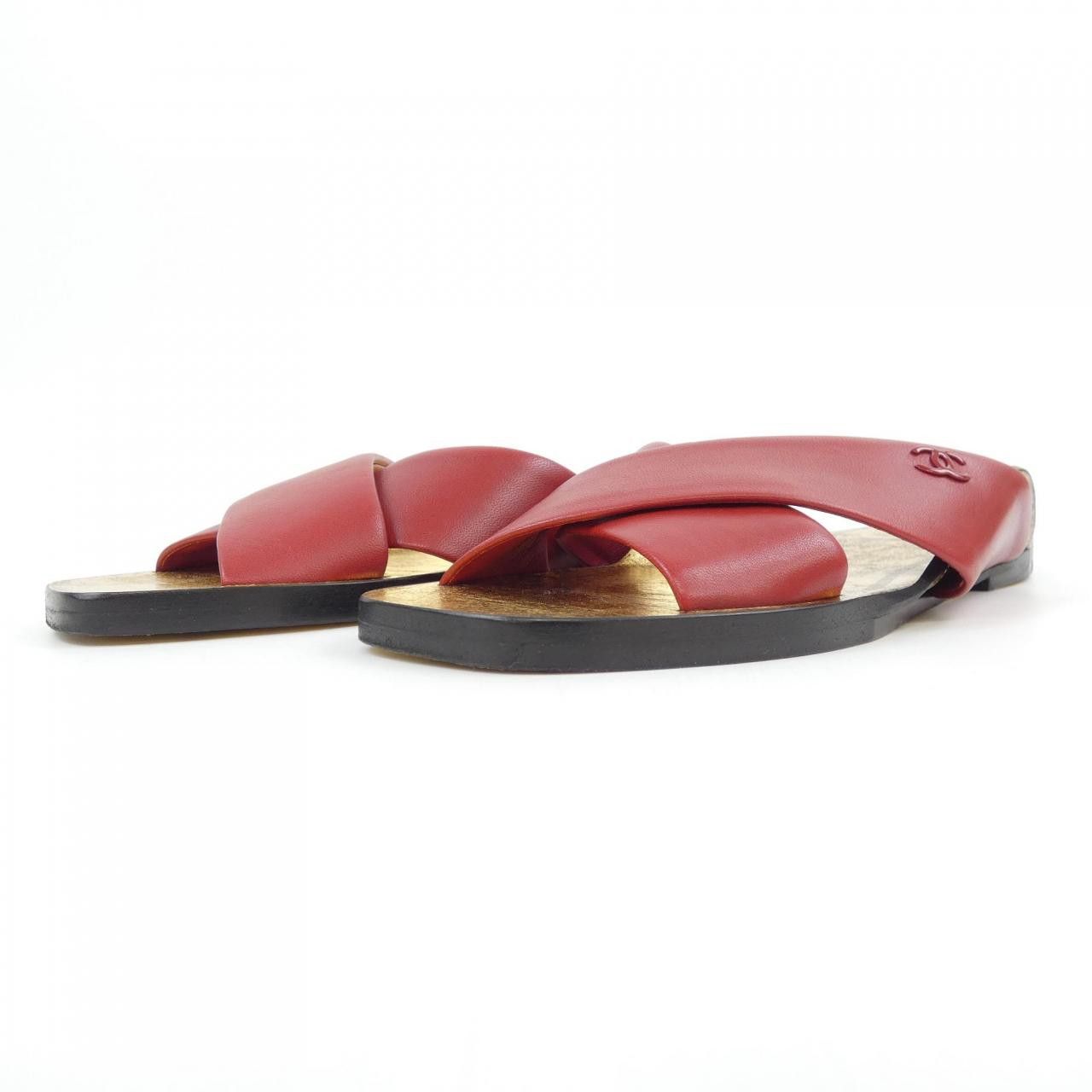 Chanel Chanel Chanel G35019X01000 Sandals Leather Shoes G35019X01000 DUTY FREE for USA Size ONE SIZE - 3 Thumbnail