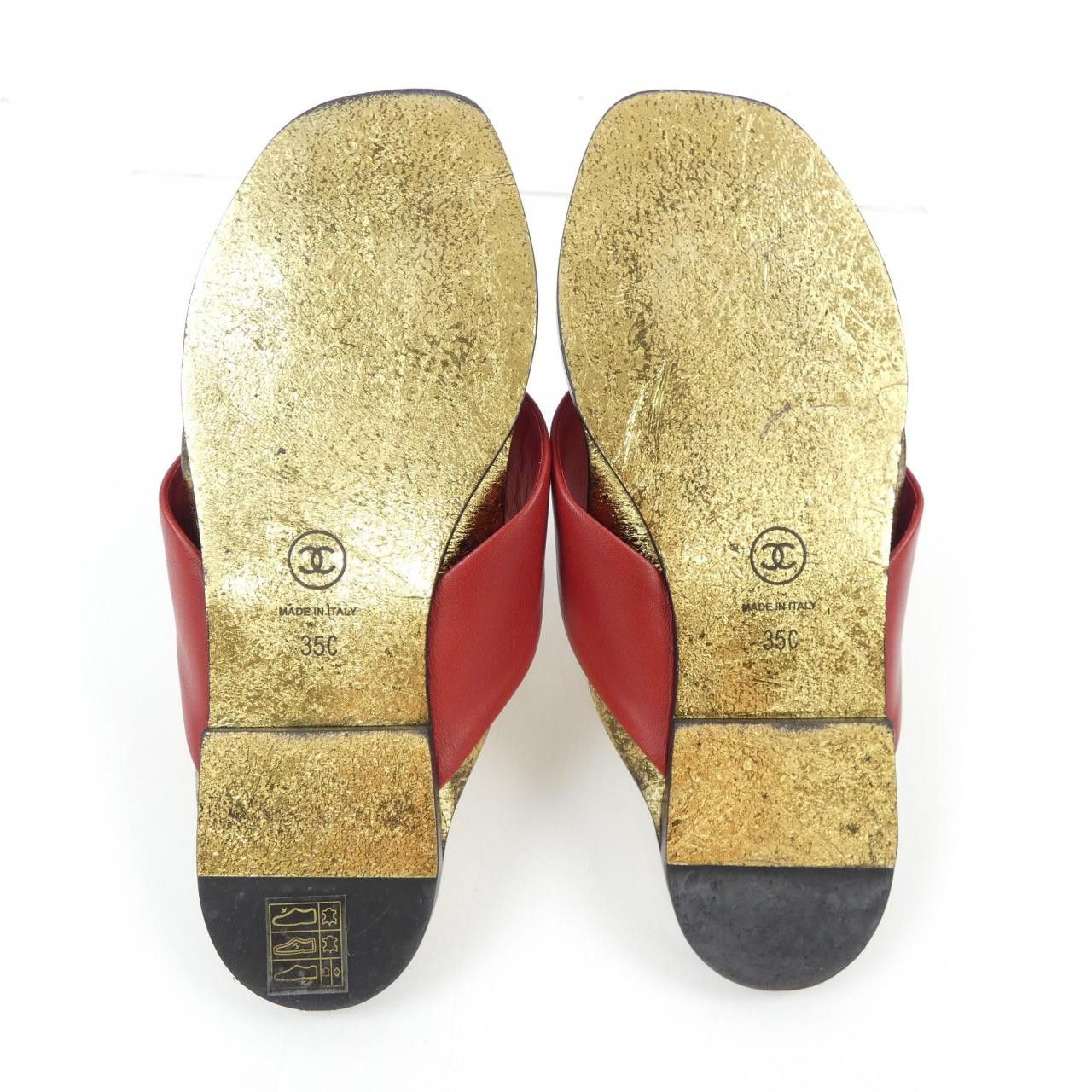 Chanel Chanel Chanel G35019X01000 Sandals Leather Shoes G35019X01000 DUTY FREE for USA Size ONE SIZE - 4 Thumbnail