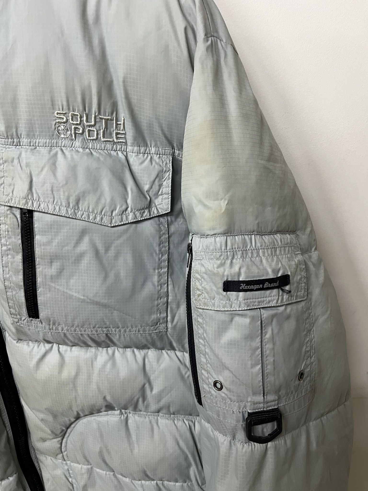 Vintage Vintage 2000s South Pole Cargo Pocket Puffer Jacket Size XL Size US XL / EU 56 / 4 - 2 Thumbnail