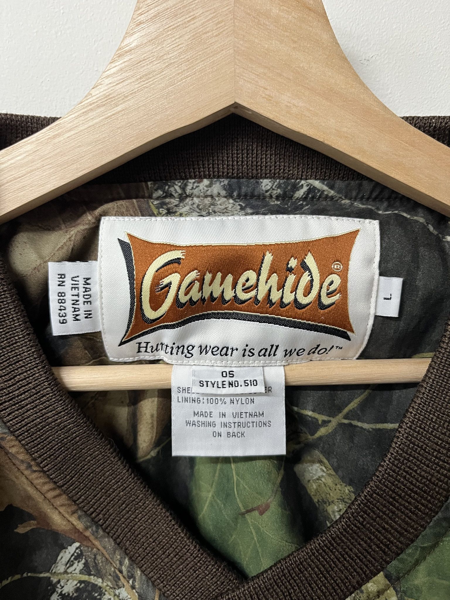 Vintage Vintage Game Hide Realtree Camo Light Hunting Jacket Size L Size US L / EU 52-54 / 3 - 2 Thumbnail