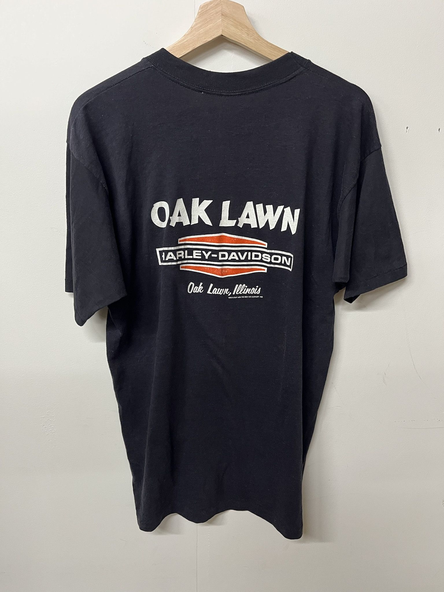 Harley Davidson × Vintage Vintage 1980s Harley Davidson Eagle Single Stitch Tee Shirt Size XL Size US XL / EU 56 / 4 - 3 Thumbnail