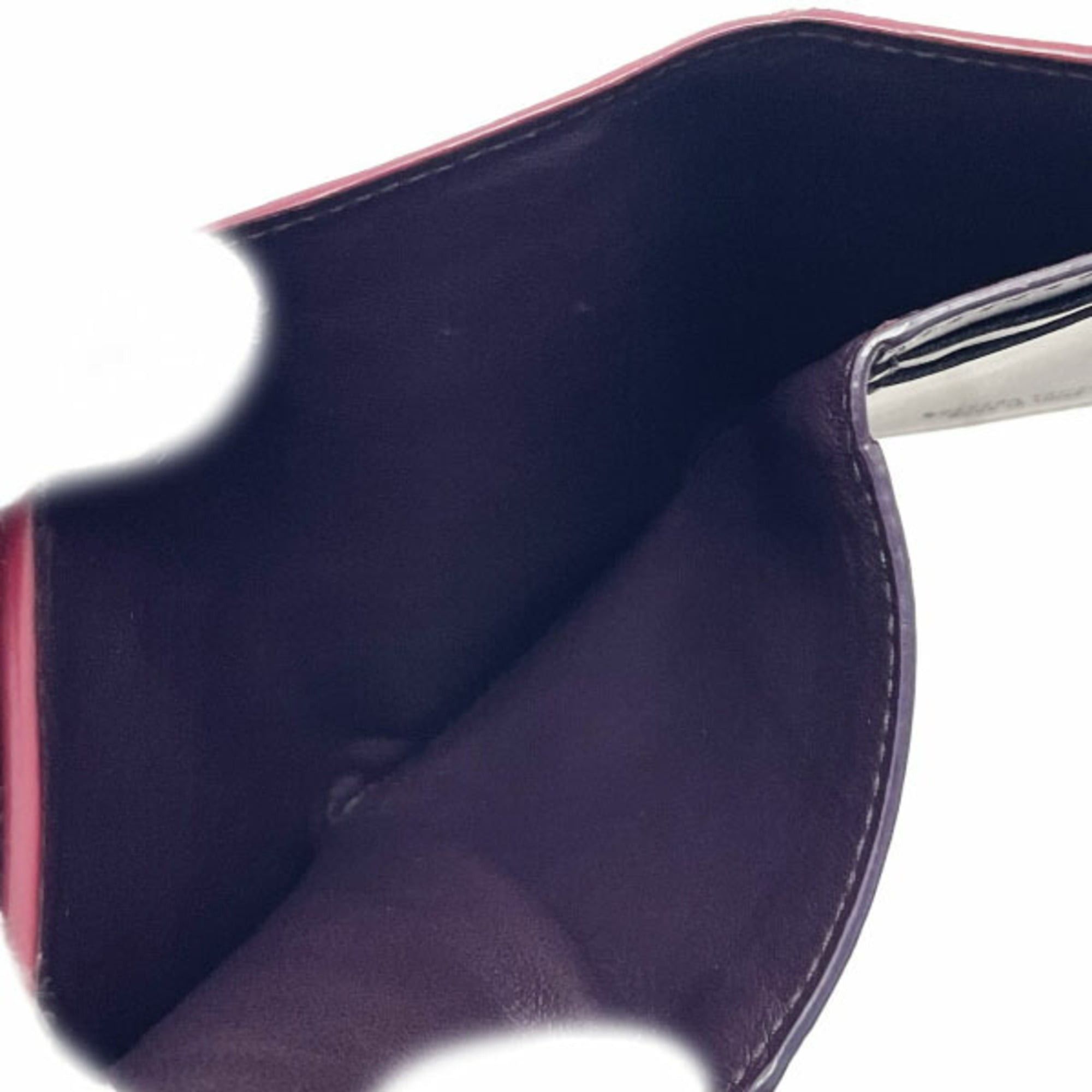 Bottega Veneta Bottega Veneta Intrecciato Tri-fold Wallet in Wine Red Leather with Mesh Tri-fold, Double Wallet, Compact Mini AYM-15789 Size ONE SIZE - 10 Thumbnail