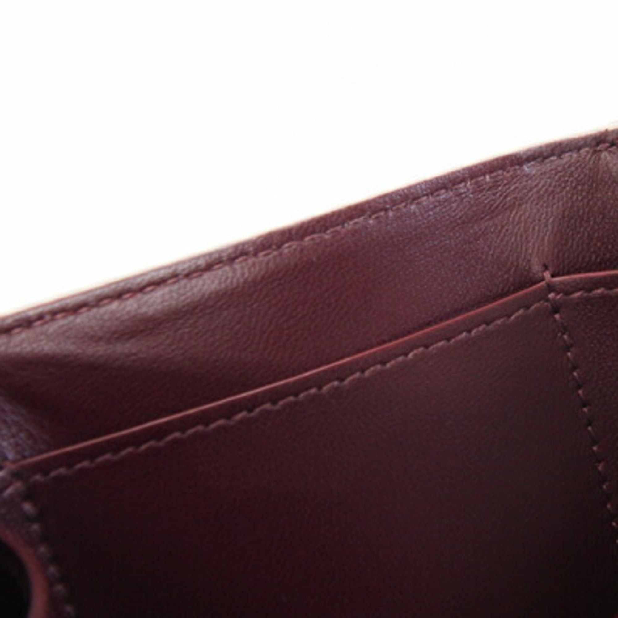 Cartier Cartier Must Tri-fold Wallet, Beige Leather, Compact Mini Small, Women's Size ONE SIZE - 7 Thumbnail