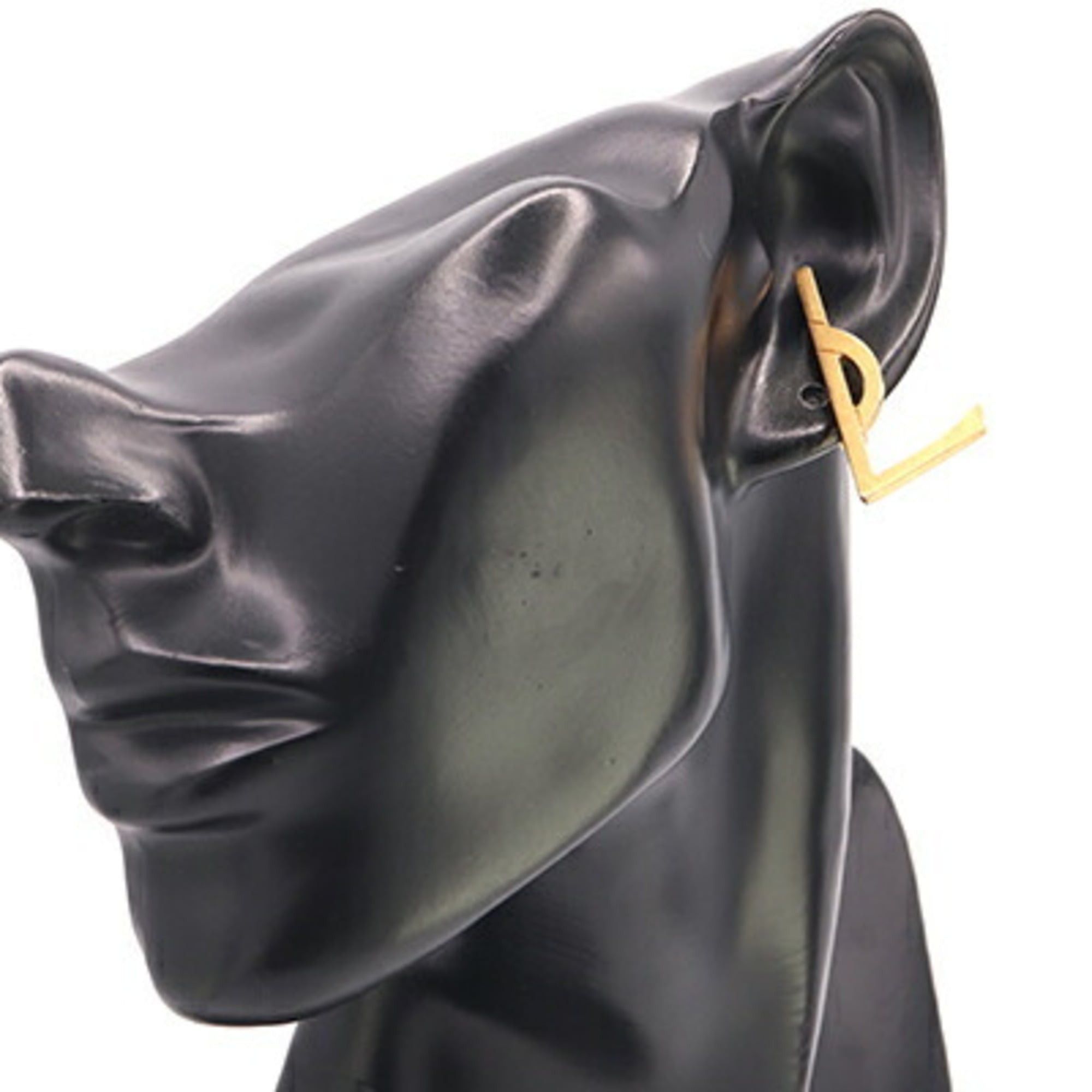 Yves Saint Laurent Yves Saint Laurent Saint Laurent YSL Black and Gold Metal Earring for Women, Single Ear Size ONE SIZE - 8 Thumbnail