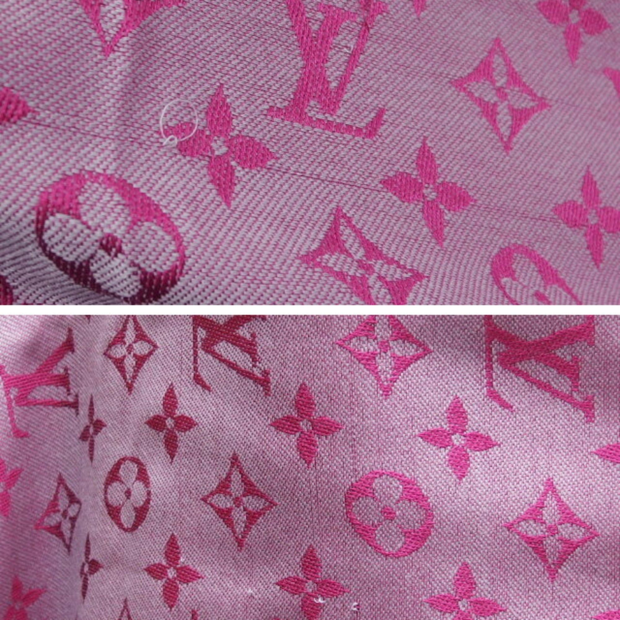 Louis Vuitton Louis Vuitton Monogram Pattern Shawl Scarf Pink M70273 Size ONE SIZE - 8 Thumbnail