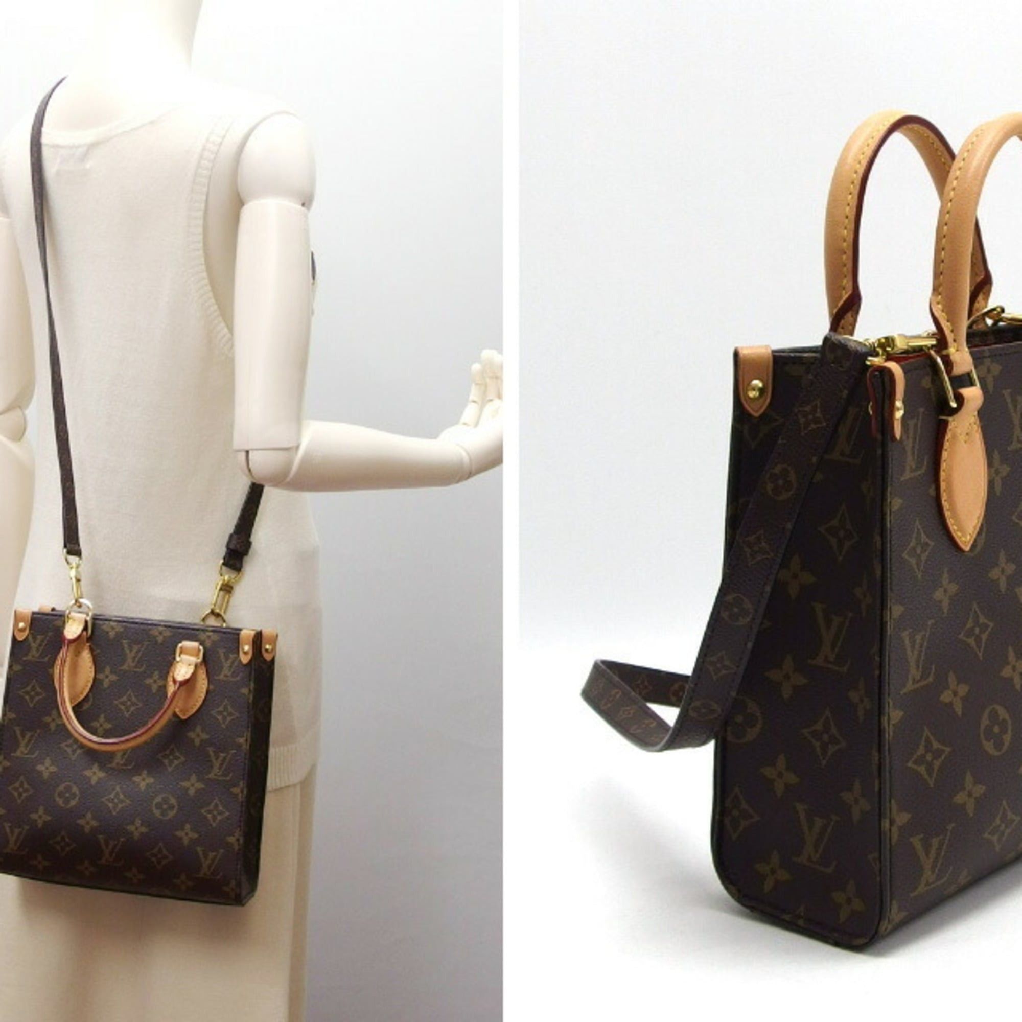 Louis Vuitton Louis Vuitton Monogram Sac Plat BB Mini Shoulder Bag M46265 Size ONE SIZE - 3 Thumbnail