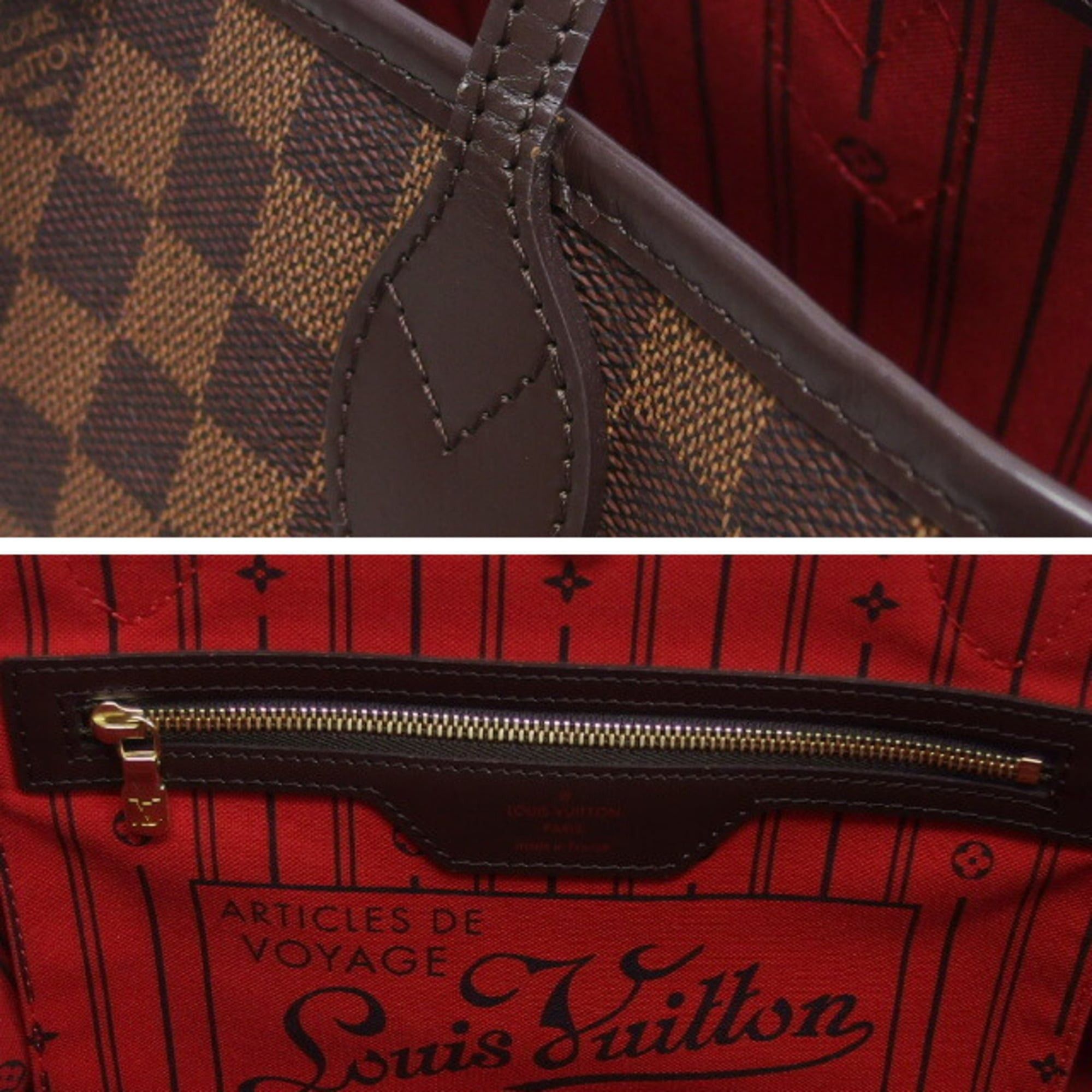 Louis Vuitton Louis Vuitton Damier Neverfull PM Tote Bag N51109 Size ONE SIZE - 11 Thumbnail