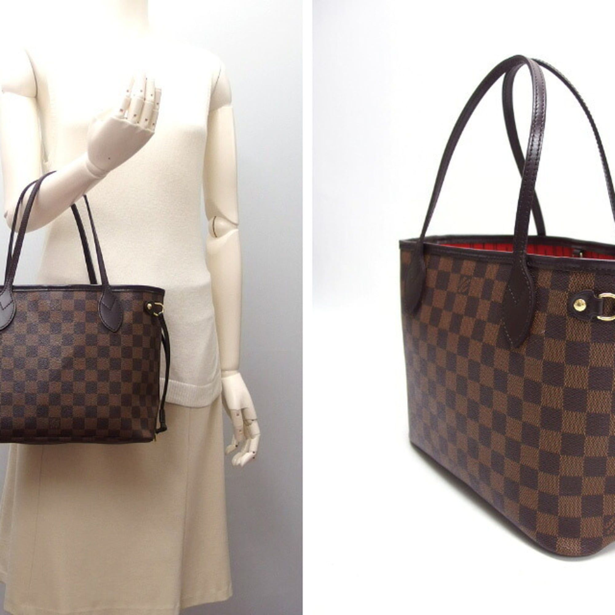 Louis Vuitton Louis Vuitton Damier Neverfull PM Tote Bag N51109 Size ONE SIZE - 3 Thumbnail