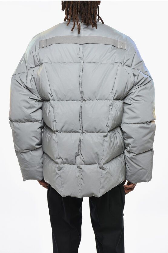 Rick Owens Reflective Fabric Quilted Down Jacket Size US M / EU 48-50 / 2 - 2 Thumbnail