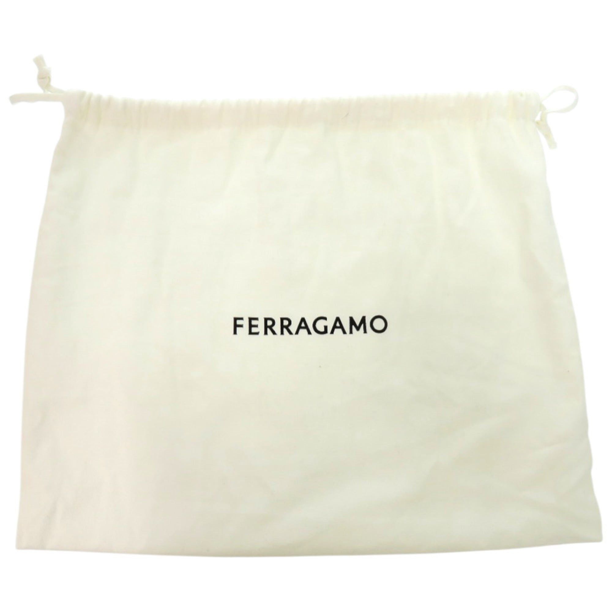 Salvatore Ferragamo Salvatore Ferragamo Gancini EE 21 8372 Leather Shoulder Bag in Pink Beige with Gold Hardware (Product Code: 0927) Size ONE SIZE - 8 Thumbnail