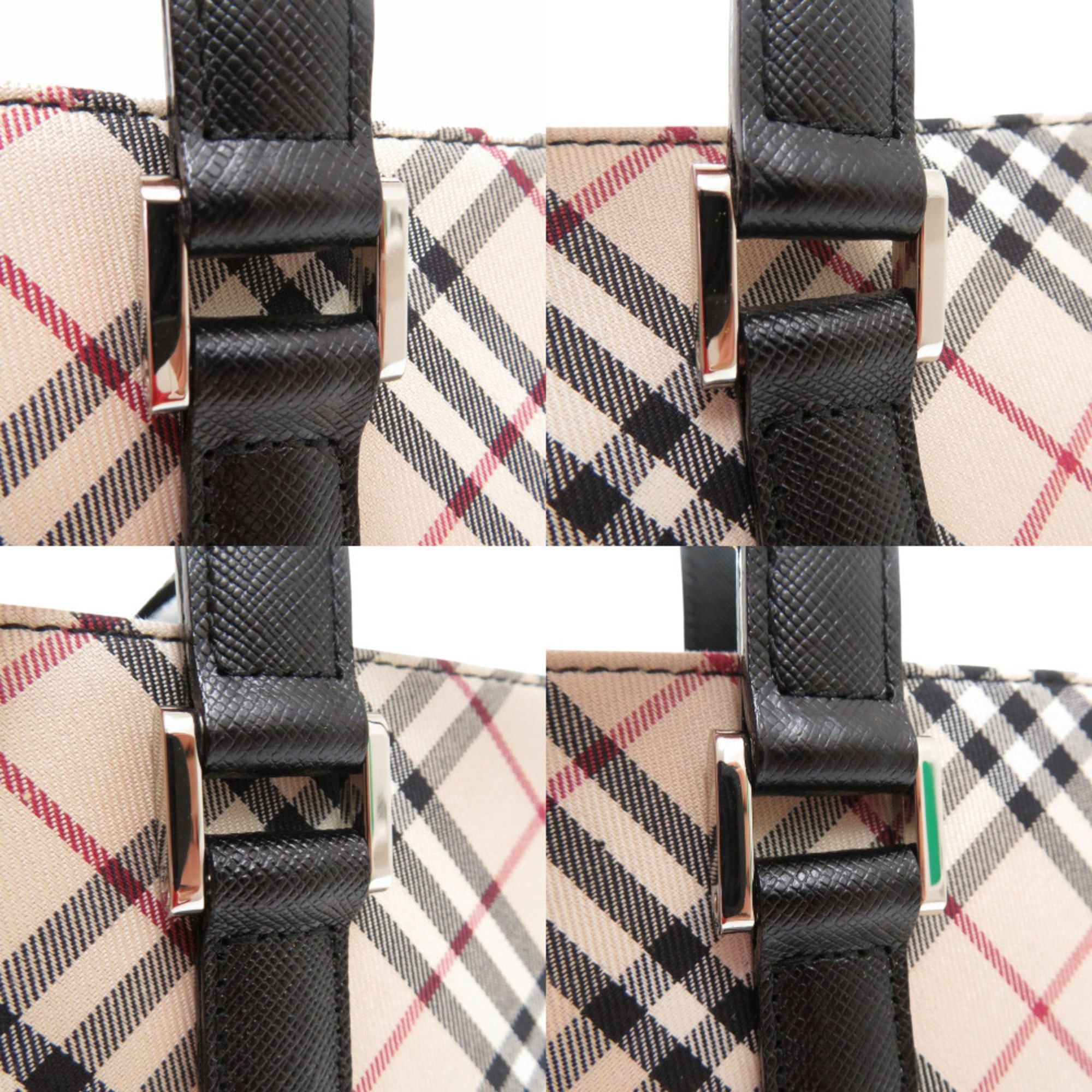 Burberry Like new Burberry Nova Check handbag in beige fabric and leather, 1819 Size ONE SIZE - 9 Thumbnail