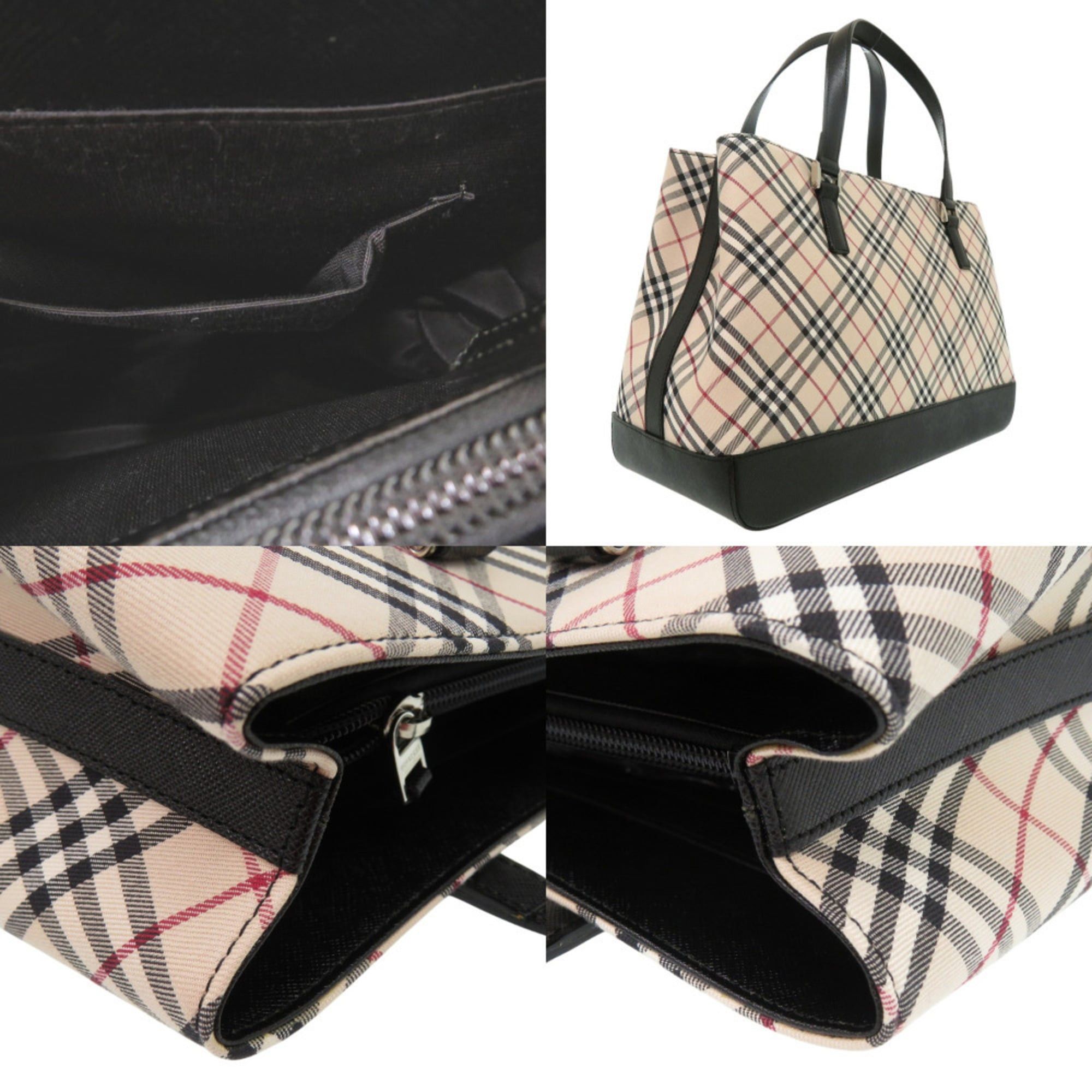 Burberry Like new Burberry Nova Check handbag in beige fabric and leather, 1819 Size ONE SIZE - 7 Thumbnail