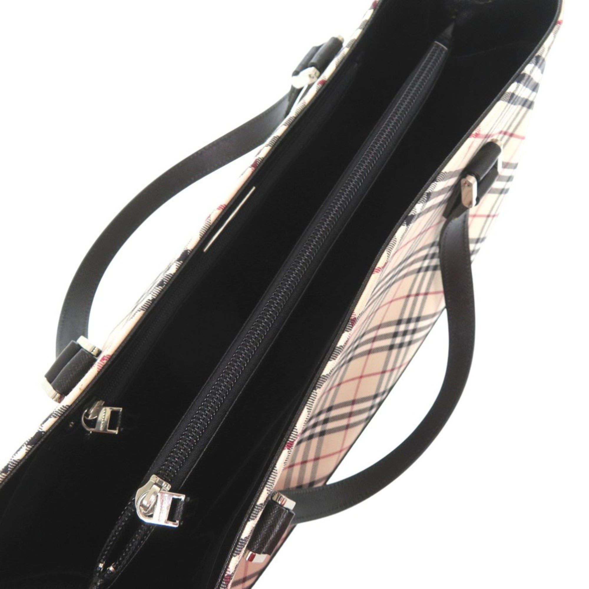 Burberry Like new Burberry Nova Check handbag in beige fabric and leather, 1819 Size ONE SIZE - 5 Thumbnail