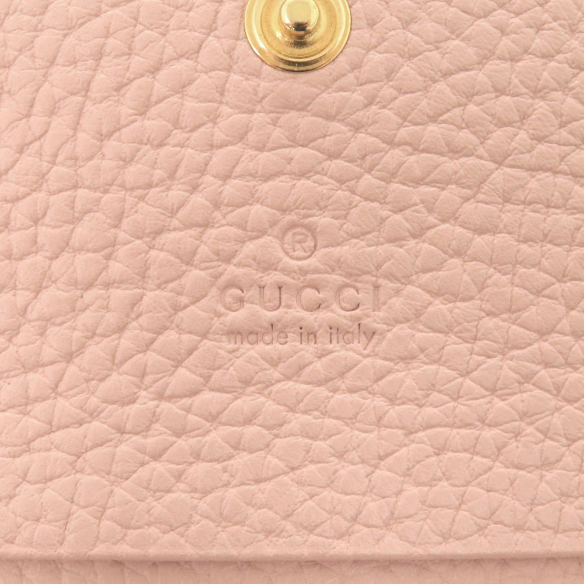 Gucci Gucci Horsebit 745983 Leather Pink Card Case/Business Holder 0069 Size ONE SIZE - 7 Thumbnail