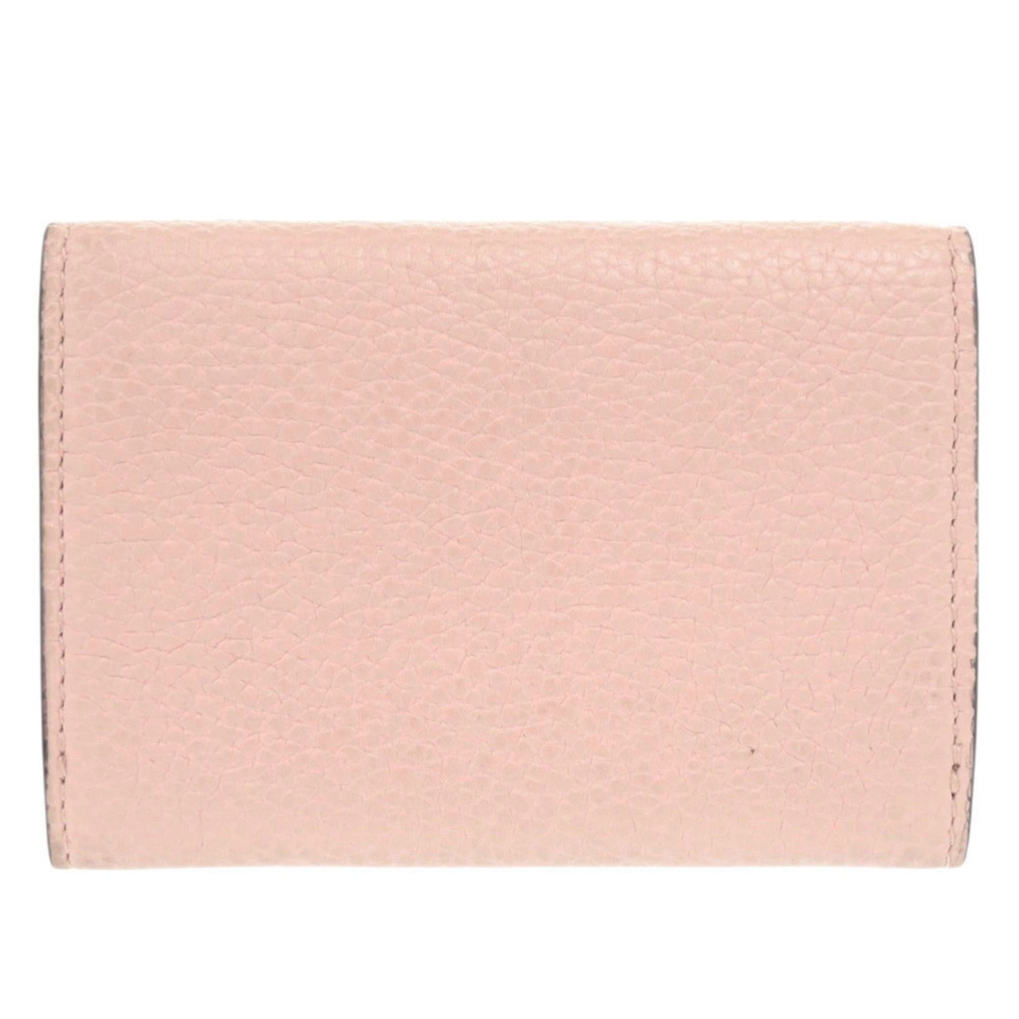 Gucci Gucci Horsebit 745983 Leather Pink Card Case/Business Holder 0069 Size ONE SIZE - 3 Thumbnail