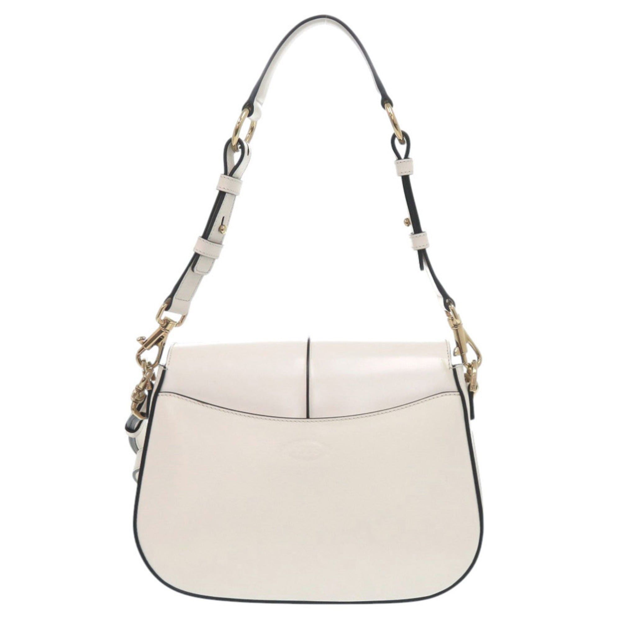Tod's Unused Tod's T-Timeless XBWTSGI0100KETB013 white leather 2-way shoulder bag, white, 2046 Size ONE SIZE - 3 Thumbnail
