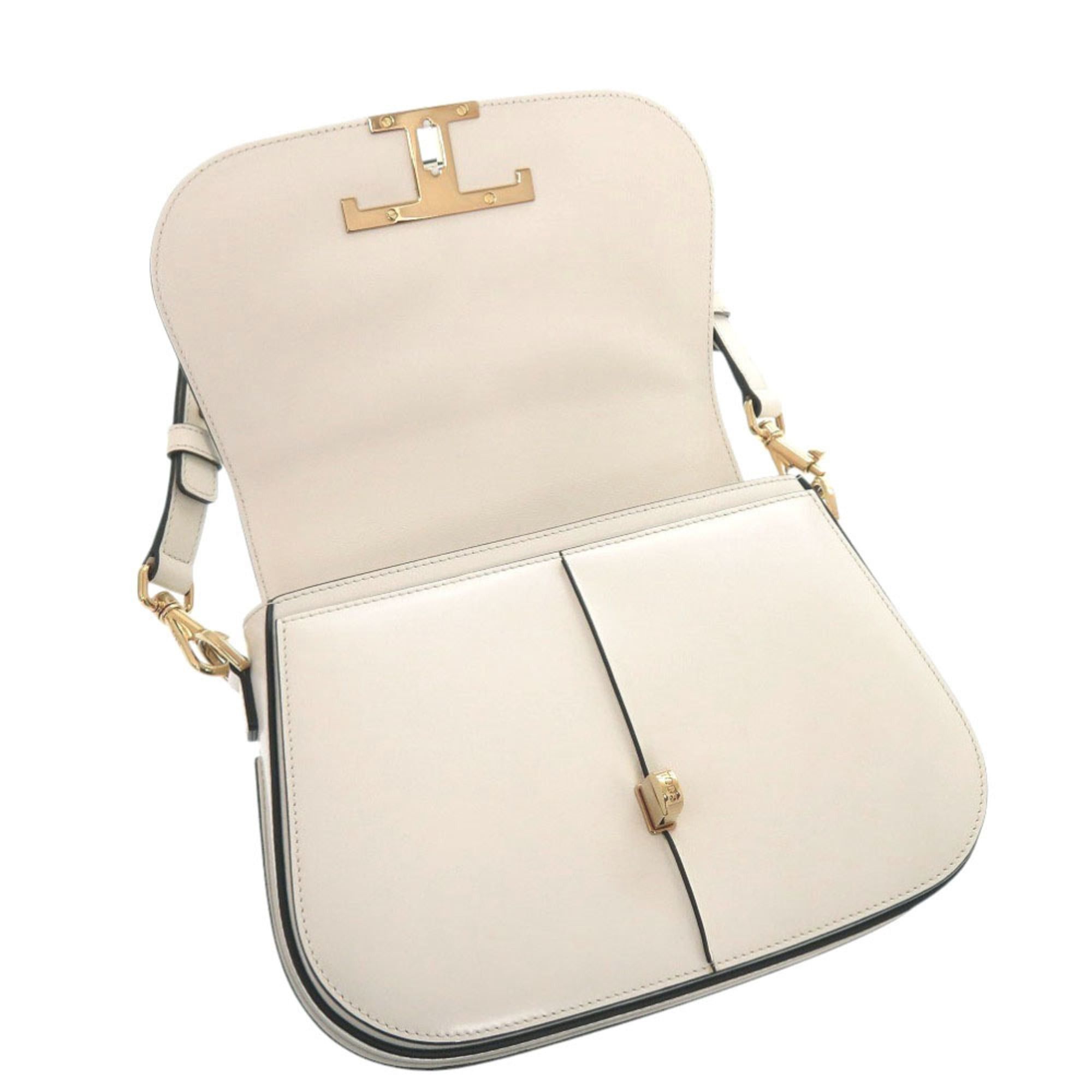 Tod's Unused Tod's T-Timeless XBWTSGI0100KETB013 white leather 2-way shoulder bag, white, 2046 Size ONE SIZE - 8 Thumbnail