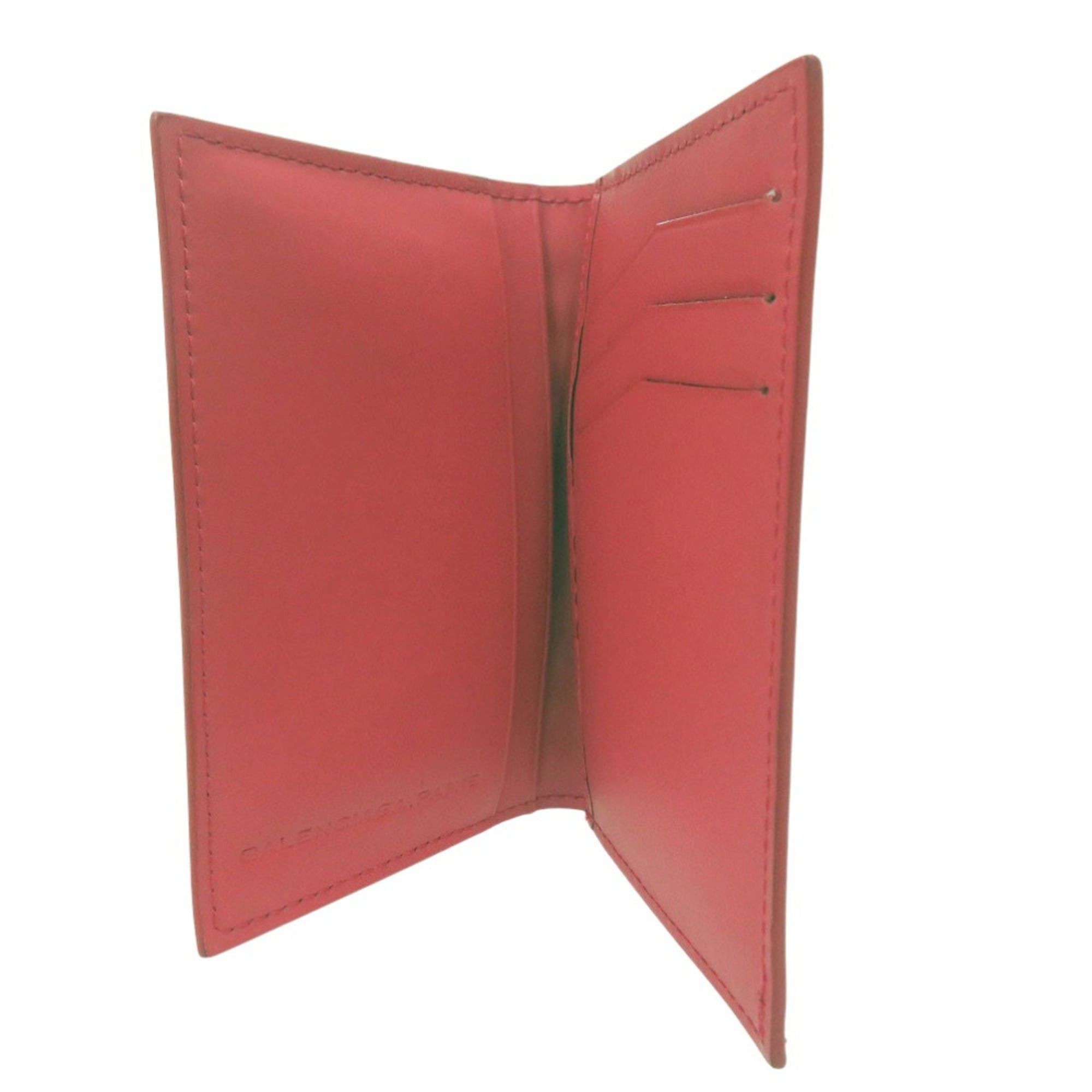 Balenciaga Balenciaga Grid Leather Card Case 214715 Red 2090 Size ONE SIZE - 3 Thumbnail