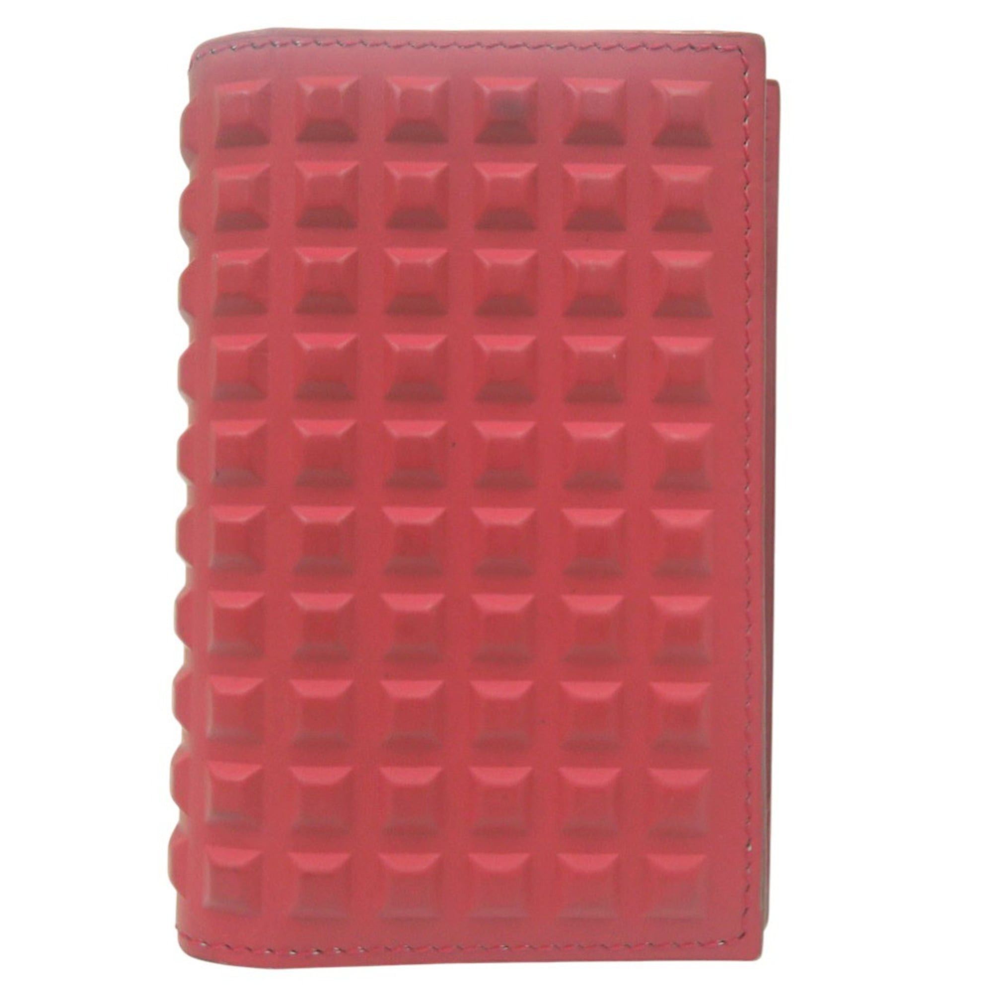 Balenciaga Balenciaga Grid Leather Card Case 214715 Red 2090 Size ONE SIZE - 2 Thumbnail