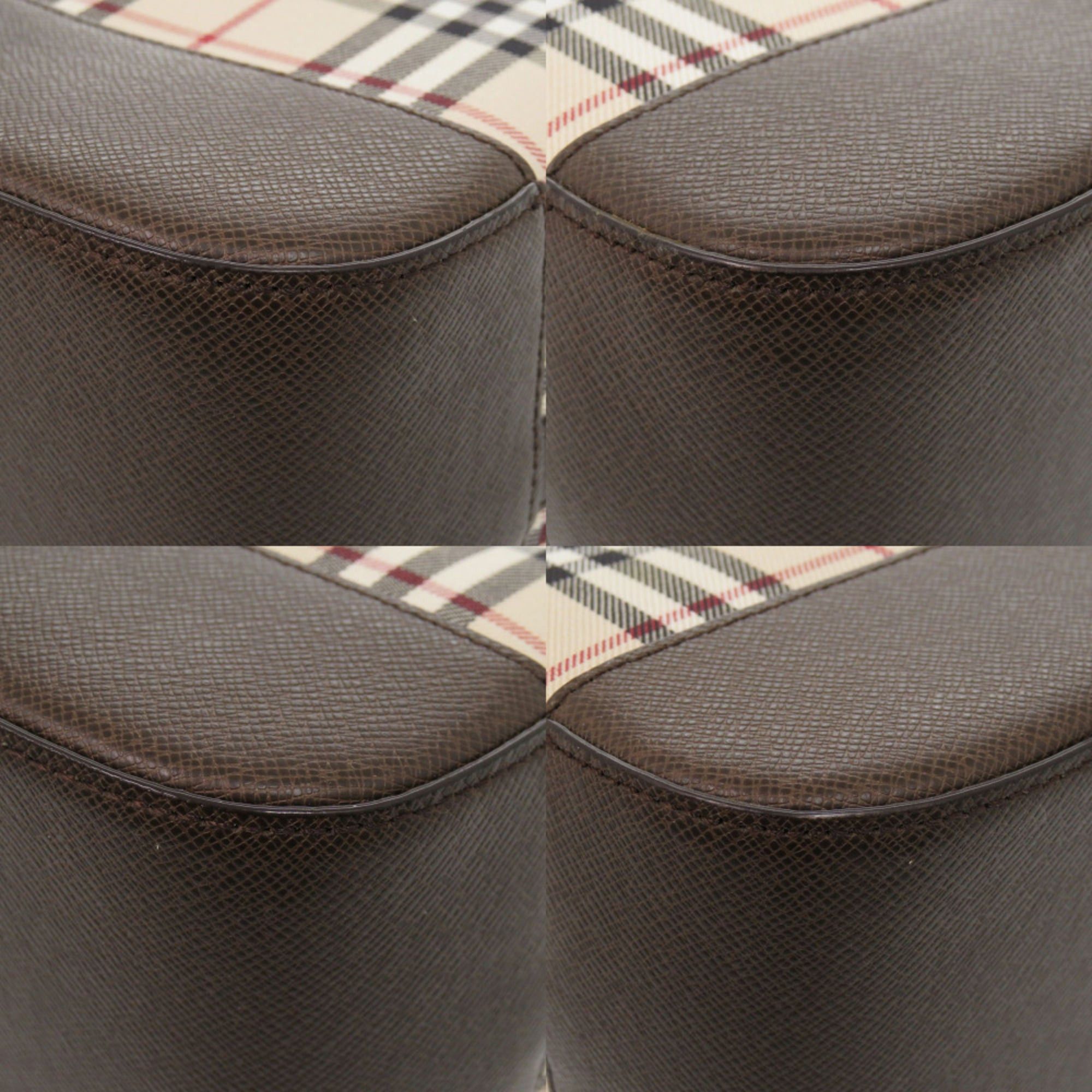 Burberry Like new Burberry Nova Check Canvas Beige Handbag 1752 Size ONE SIZE - 4 Thumbnail
