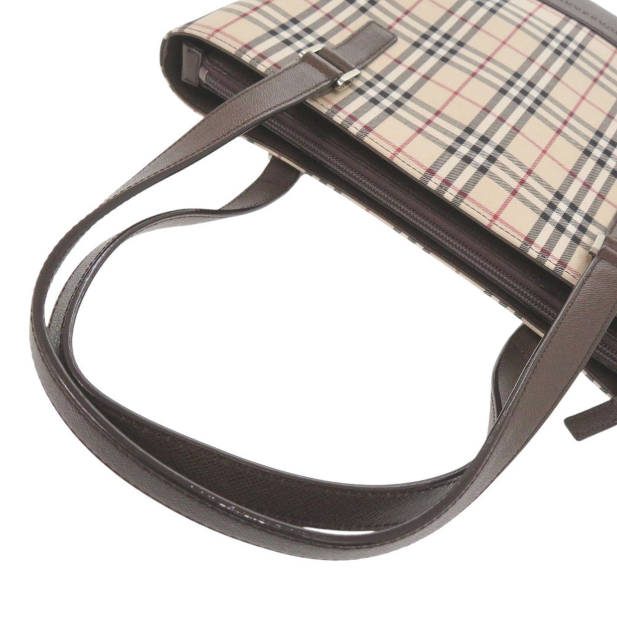 Burberry Like new Burberry Nova Check Canvas Beige Handbag 1752 Size ONE SIZE - 7 Thumbnail