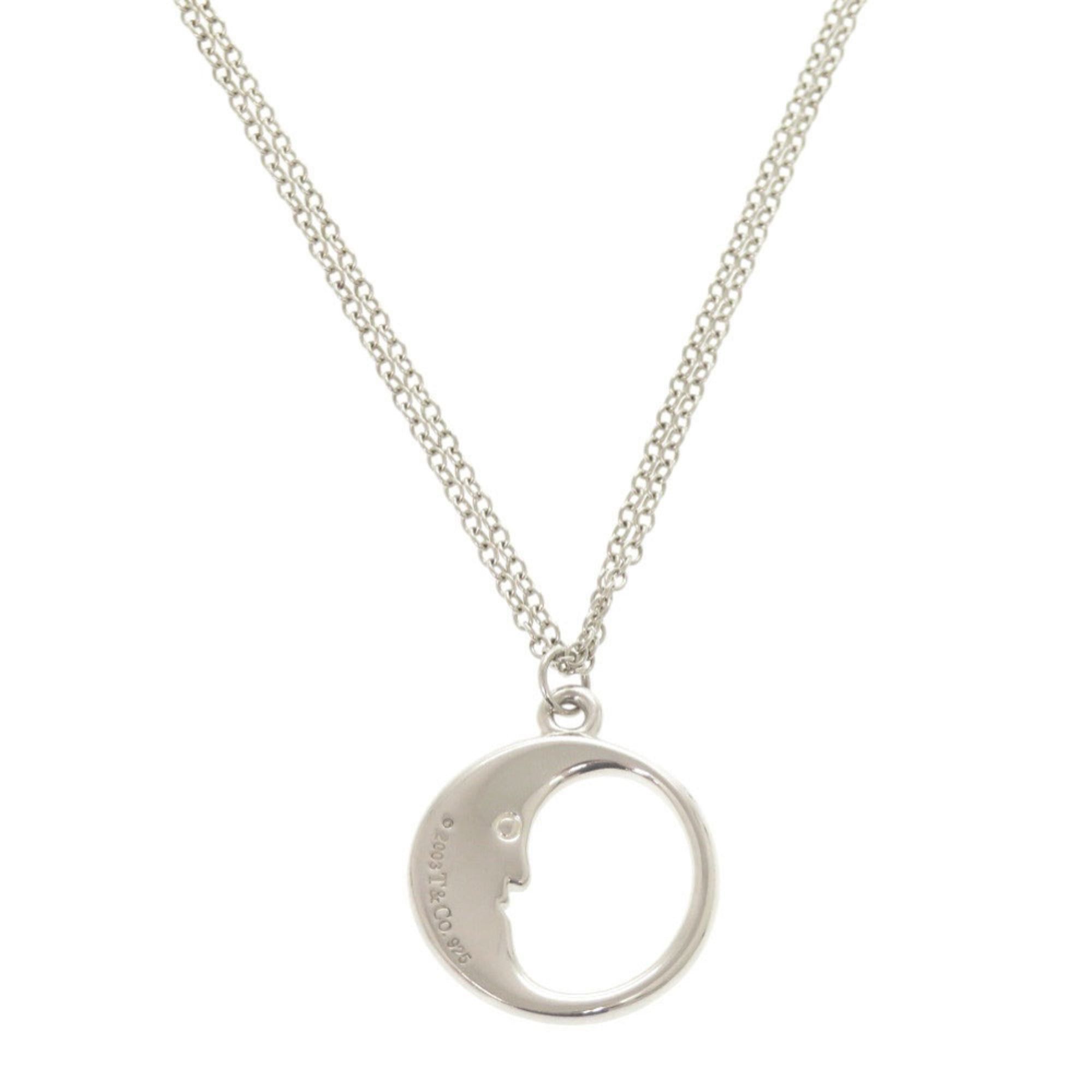 Tiffany & Co. Tiffany Man in the Moon Double Chain Silver 925 Necklace 1812 Size ONE SIZE - 3 Thumbnail