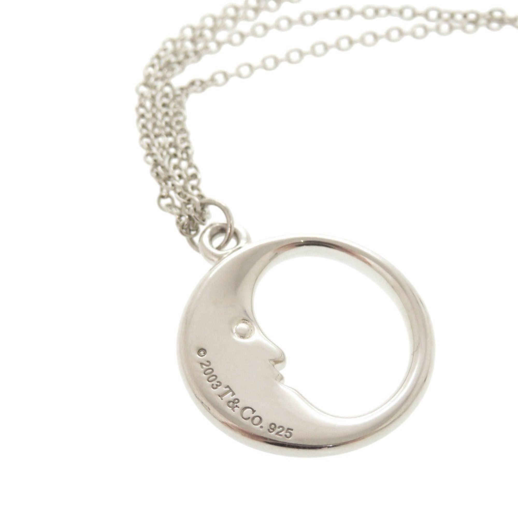 Tiffany & Co. Tiffany Man in the Moon Double Chain Silver 925 Necklace 1812 Size ONE SIZE - 5 Thumbnail