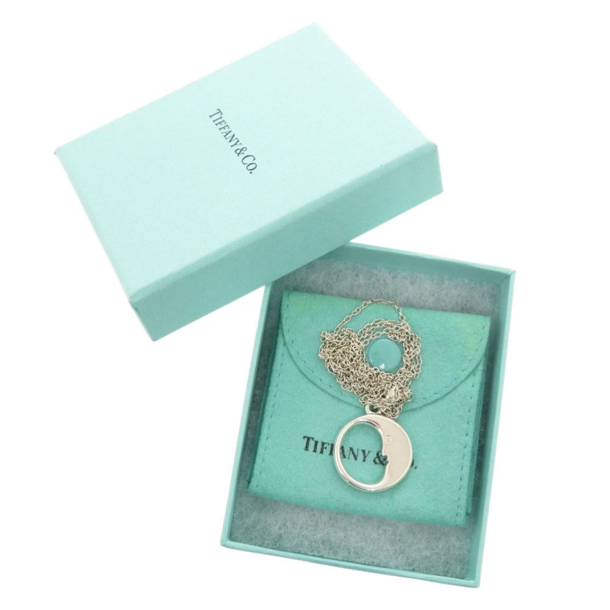 Tiffany & Co. Tiffany Man in the Moon Double Chain Silver 925 Necklace 1812 Size ONE SIZE - 2 Thumbnail