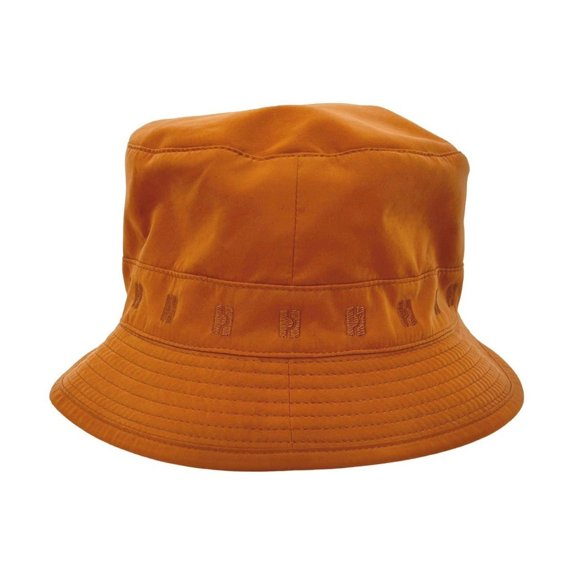 Hermes HERMES Bucket Hat Embroidered Polyester Nylon Acetate Orange 29788 Size ONE SIZE - 4 Thumbnail