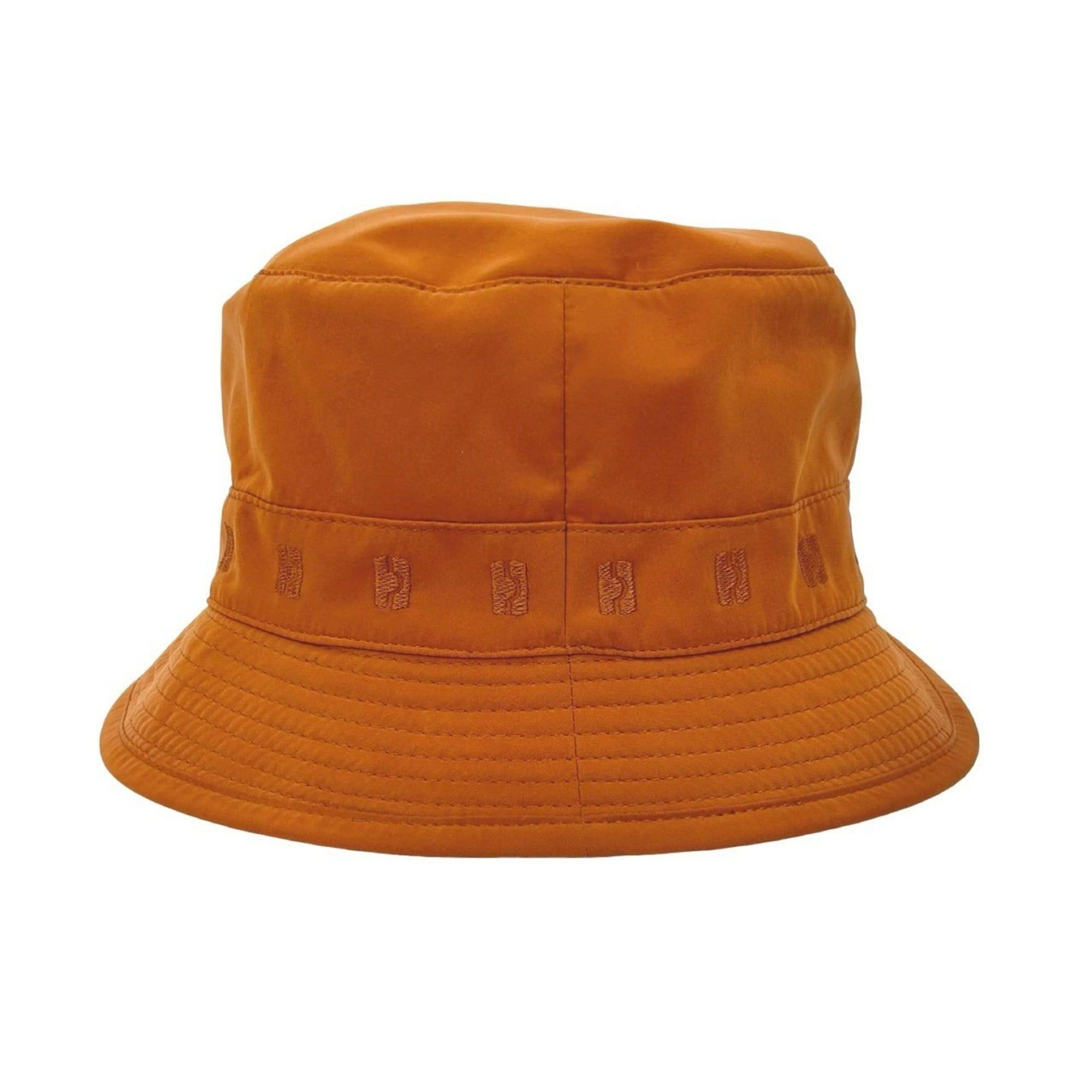 Hermes HERMES Bucket Hat Embroidered Polyester Nylon Acetate Orange 29788 Size ONE SIZE - 5 Thumbnail