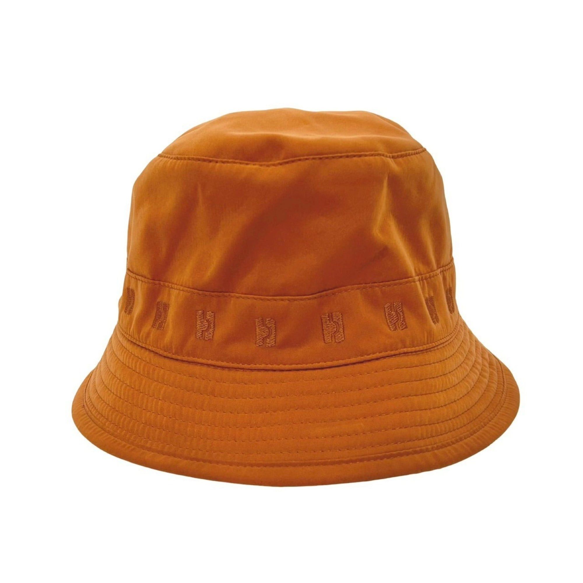 Hermes HERMES Bucket Hat Embroidered Polyester Nylon Acetate Orange 29788 Size ONE SIZE - 6 Thumbnail