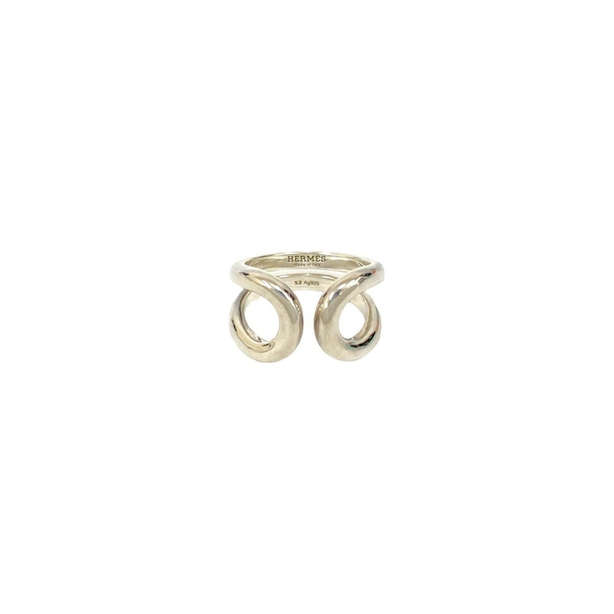 Hermes HERMES Lima PM Silver 925 Ring Size 12 Men's 20841 Size ONE SIZE - 5 Thumbnail