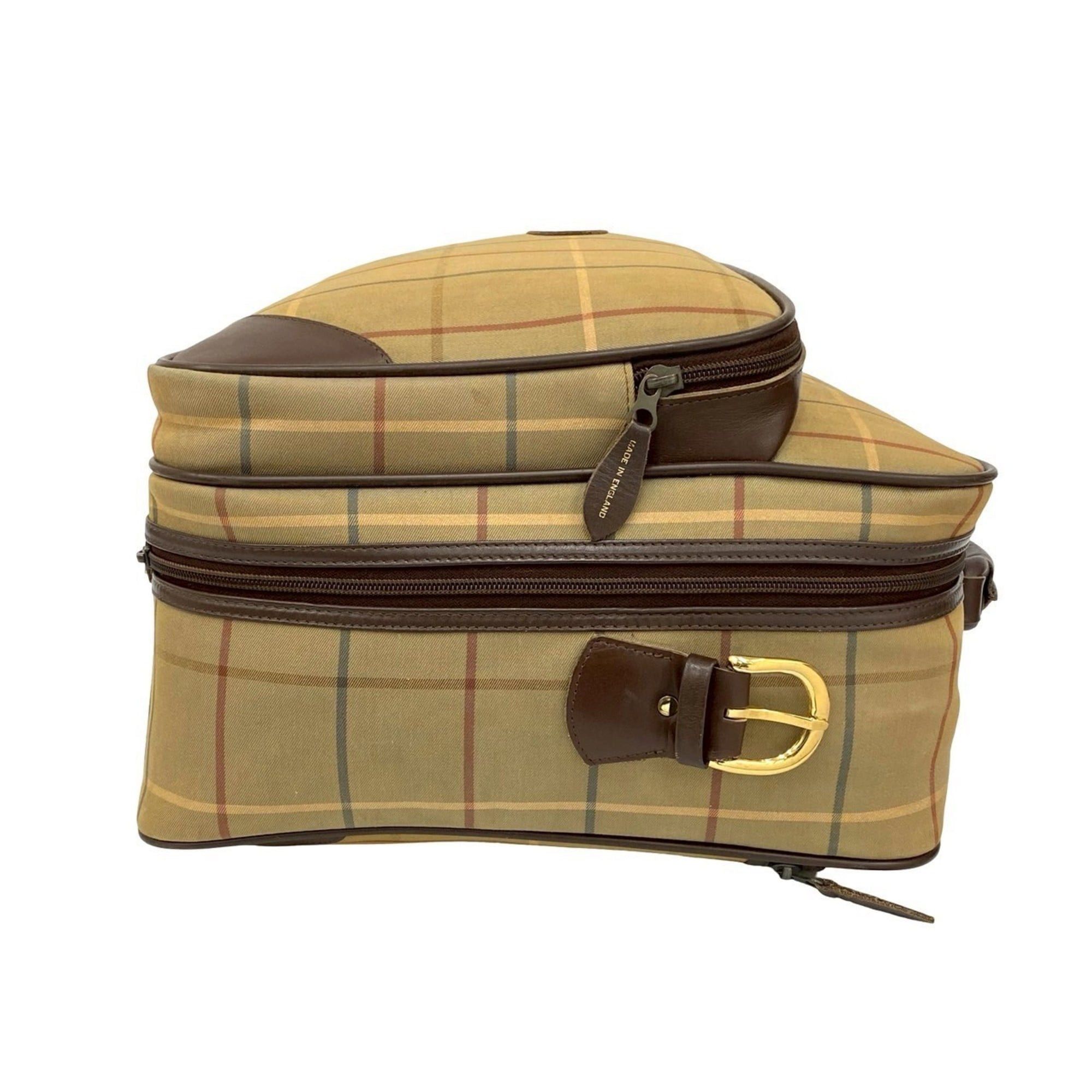 Burberry Burberrys Shadow Horse Logo Canvas Leather 2-way Boston Bag Handbag Shoulder 52353 Size ONE SIZE - 6 Thumbnail