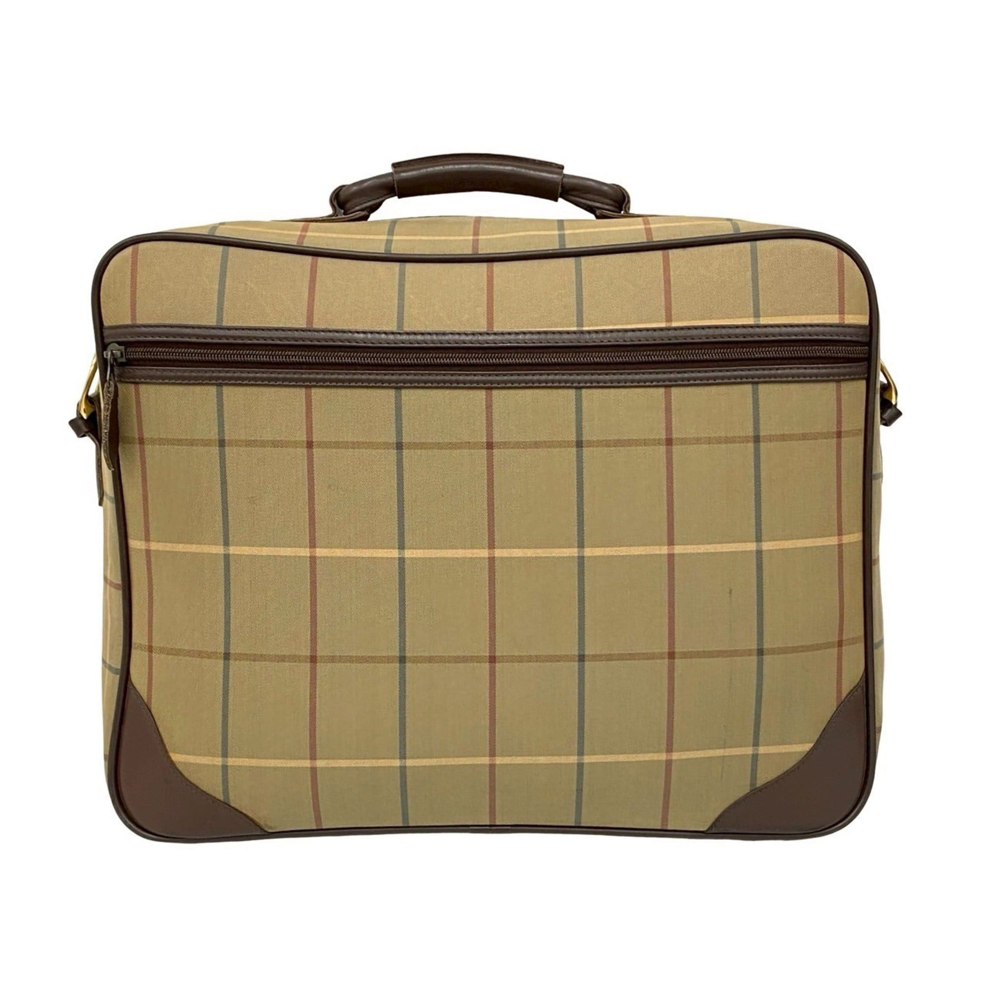 Burberry Burberrys Shadow Horse Logo Canvas Leather 2-way Boston Bag Handbag Shoulder 52353 Size ONE SIZE - 3 Thumbnail