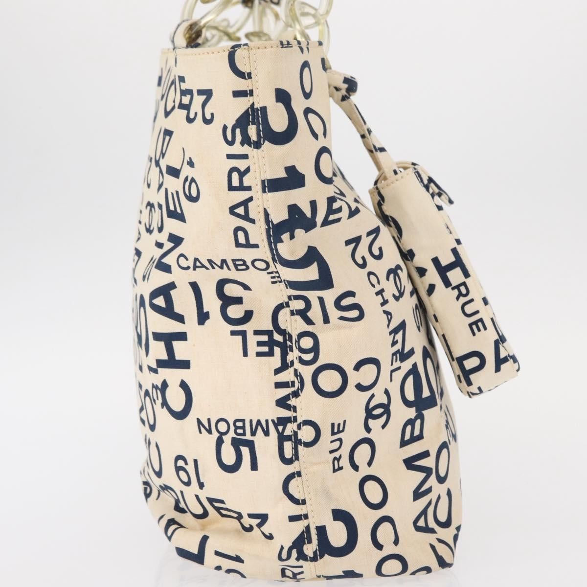 Chanel Chanel 31 Rue Cambon Beach Zip Tote Printed Canvas Size ONE SIZE - 4 Thumbnail