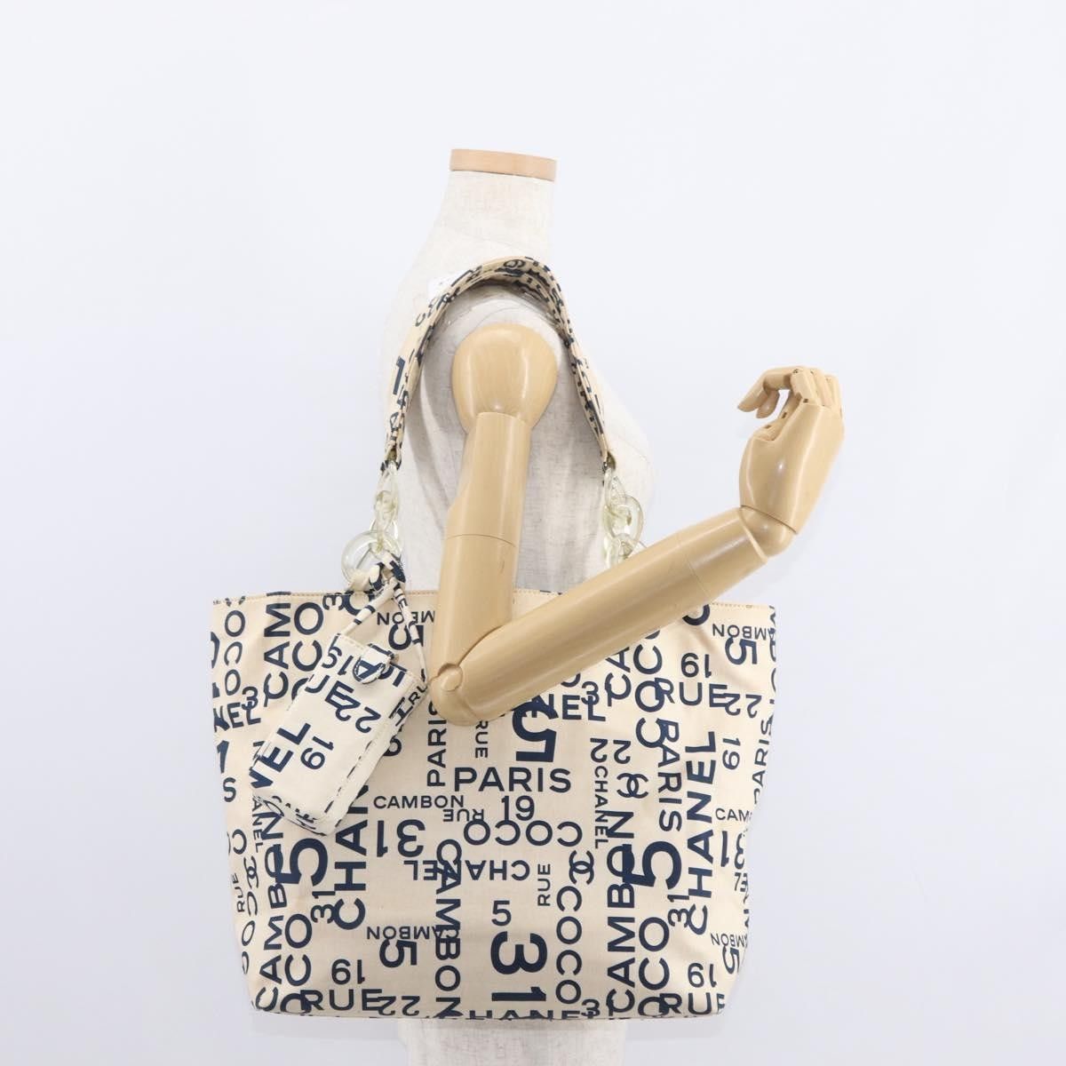 Chanel Chanel 31 Rue Cambon Beach Zip Tote Printed Canvas Size ONE SIZE - 15 Thumbnail