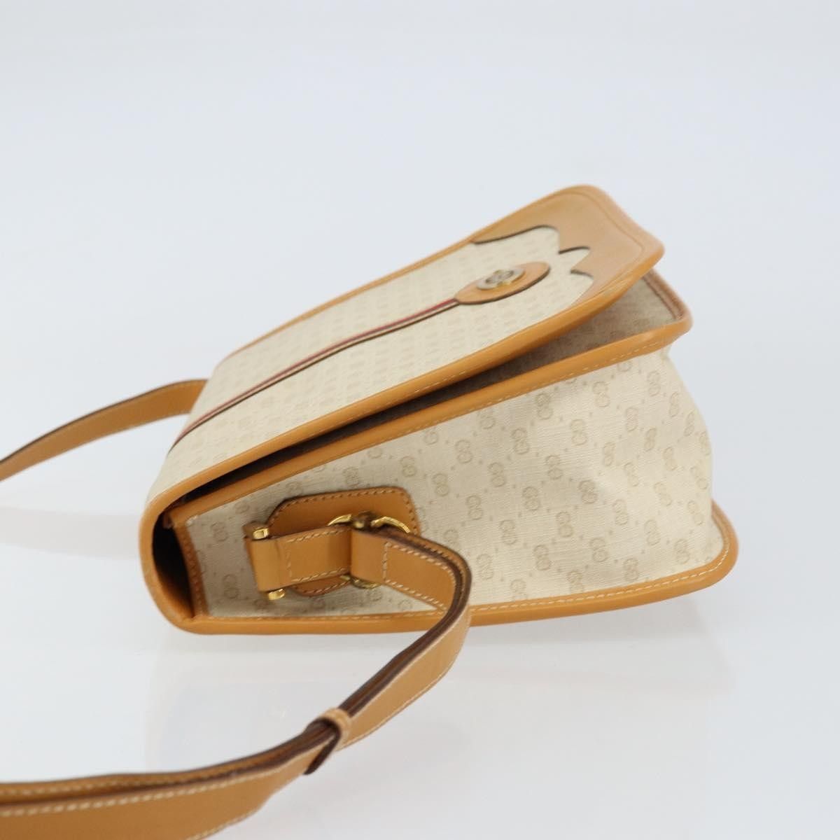 Gucci Gucci Vintage Web Sherry Line Handbag Micro GG Canvas Size ONE SIZE - 4 Thumbnail