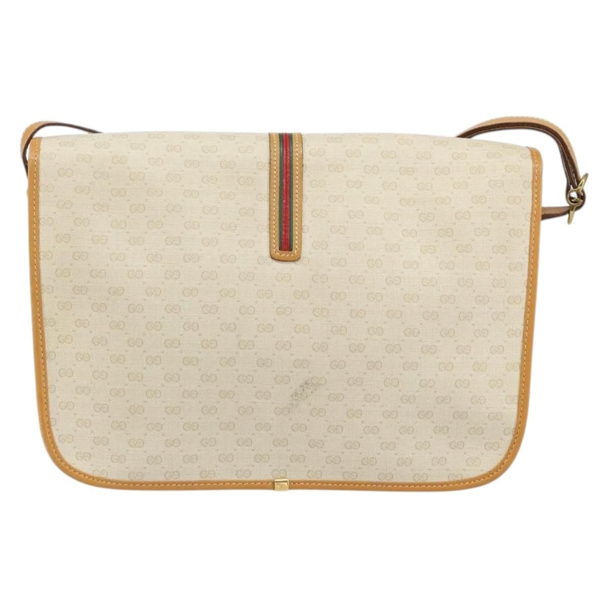 Gucci Gucci Vintage Web Sherry Line Handbag Micro GG Canvas Size ONE SIZE - 2 Thumbnail
