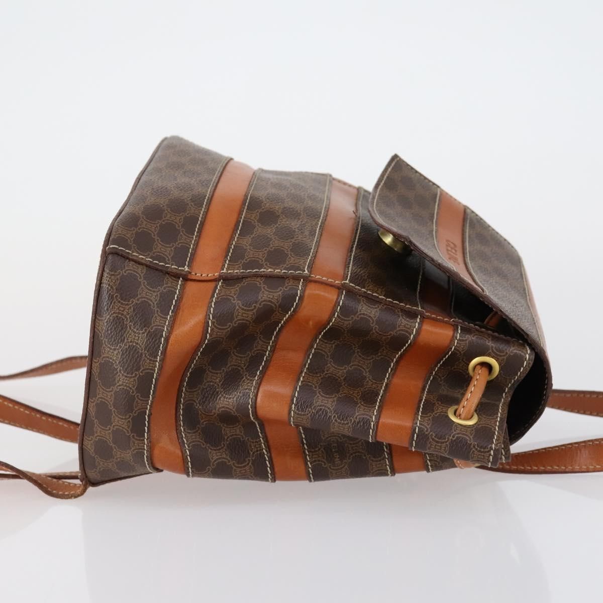 Celine Celine Vintage Macadam Backpack Canvas and Leather Size ONE SIZE - 3 Thumbnail
