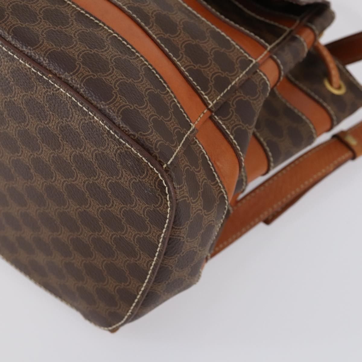 Celine Celine Vintage Macadam Backpack Canvas and Leather Size ONE SIZE - 8 Thumbnail