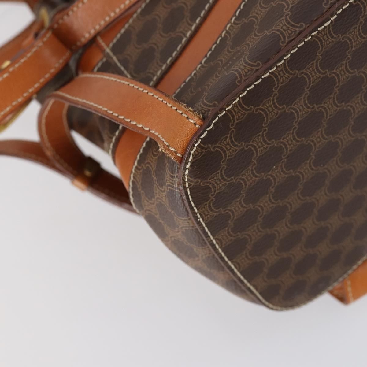Celine Celine Vintage Macadam Backpack Canvas and Leather Size ONE SIZE - 11 Thumbnail