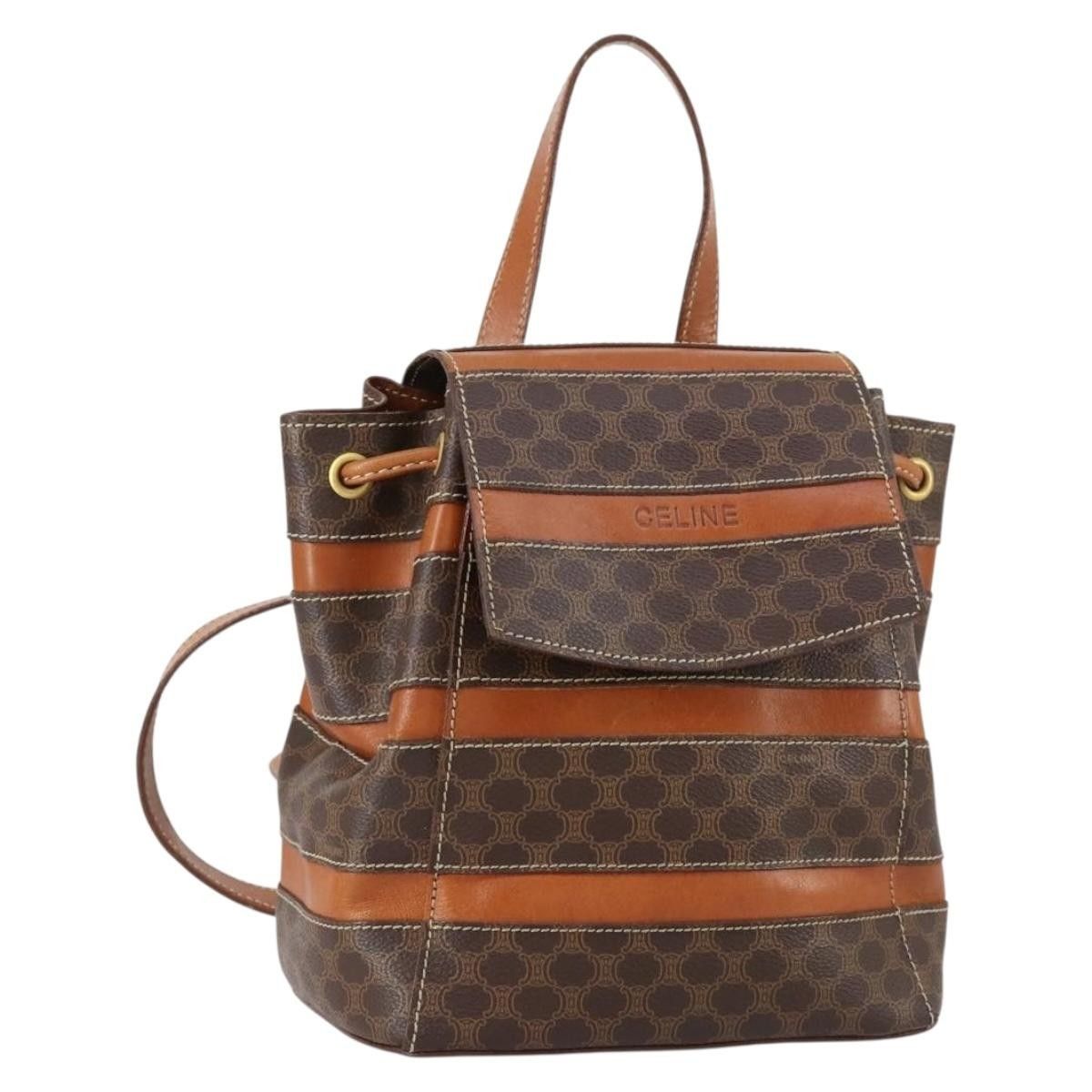 Celine Celine Vintage Macadam Backpack Canvas and Leather Size ONE SIZE - 19 Thumbnail
