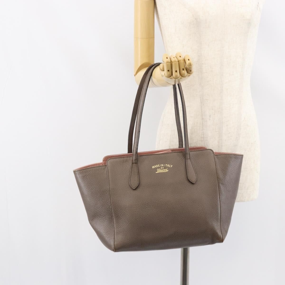 Gucci Gucci Swing Tote Leather Size ONE SIZE - 13 Thumbnail