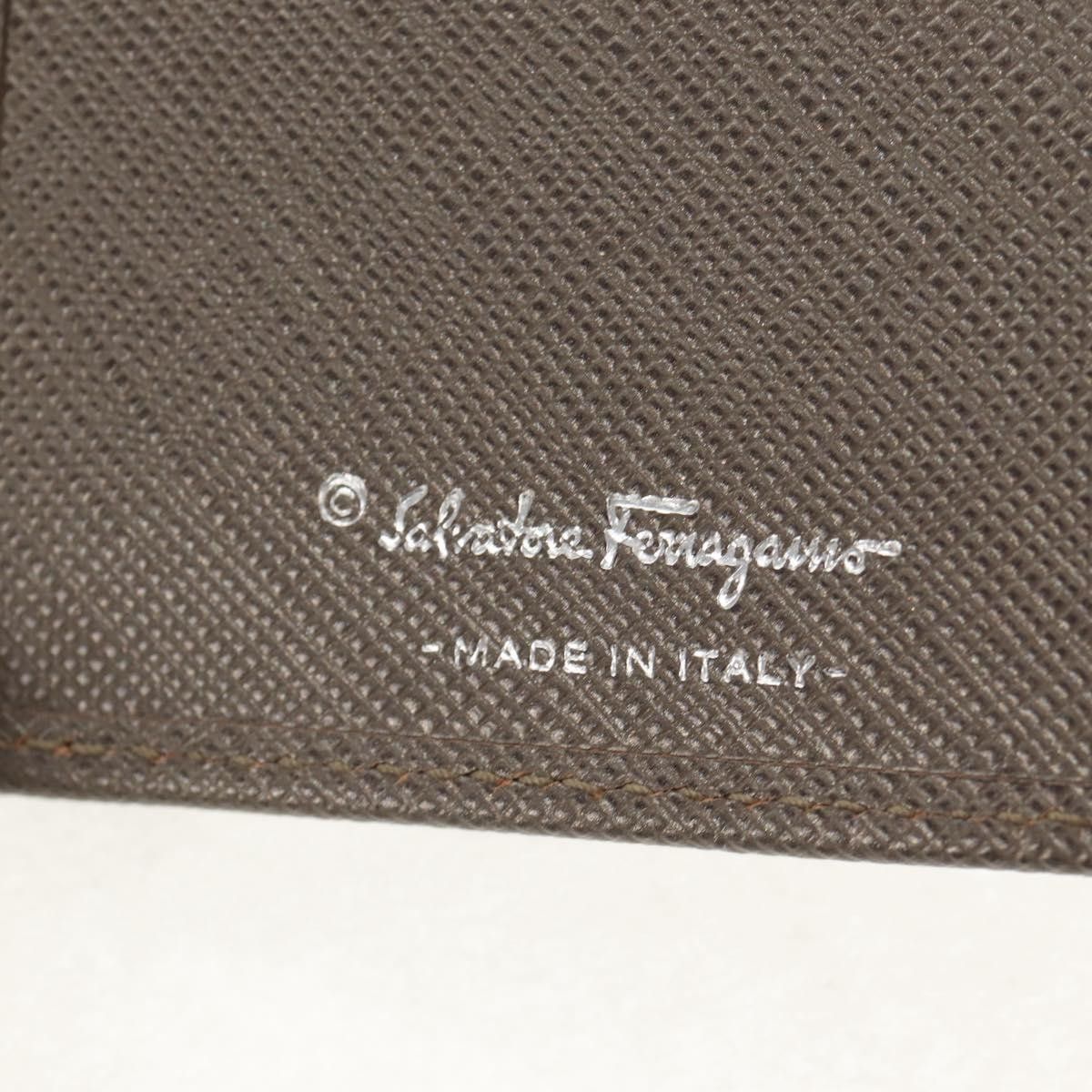 Salvatore Ferragamo Salvatore Ferragamo Gancini Bifold Wallet Leather Size ONE SIZE - 6 Thumbnail