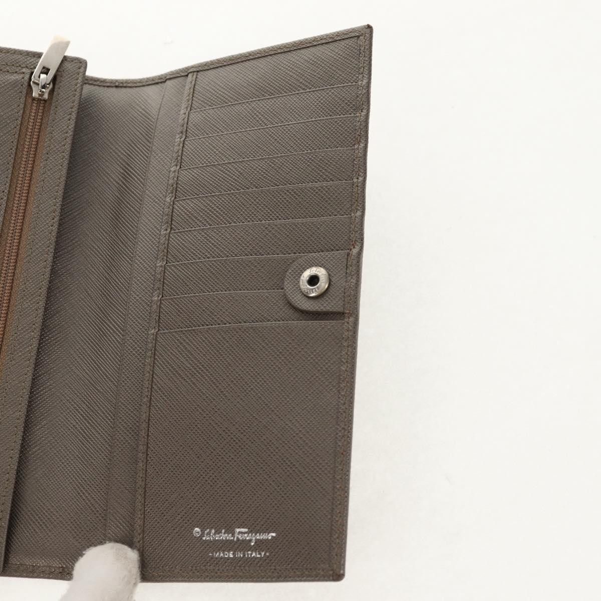 Salvatore Ferragamo Salvatore Ferragamo Gancini Bifold Wallet Leather Size ONE SIZE - 20 Thumbnail