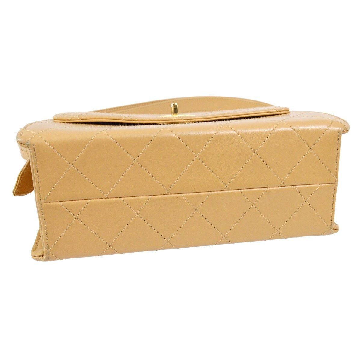 Chanel Chanel Vintage Mademoiselle Lock Flap Bag Leather Size ONE SIZE - 8 Thumbnail