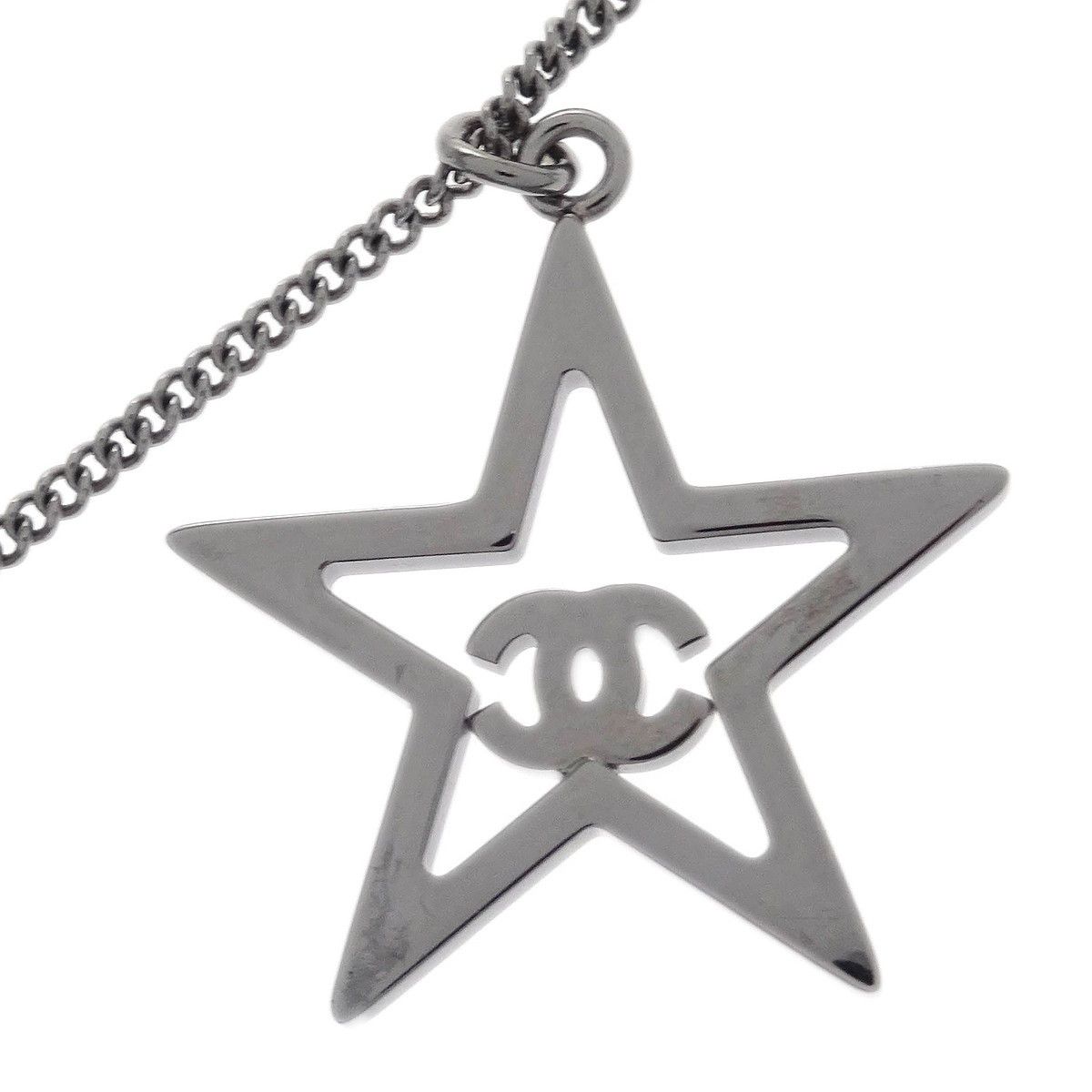 Chanel Chanel Star CC Pendant Necklace Metal and Crystals Size ONE SIZE - 3 Thumbnail