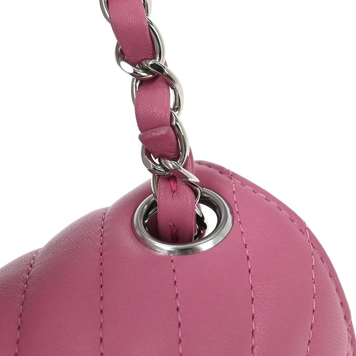Chanel Chanel Square Classic Single Flap Bag Chevron Lambskin Size ONE SIZE - 8 Thumbnail