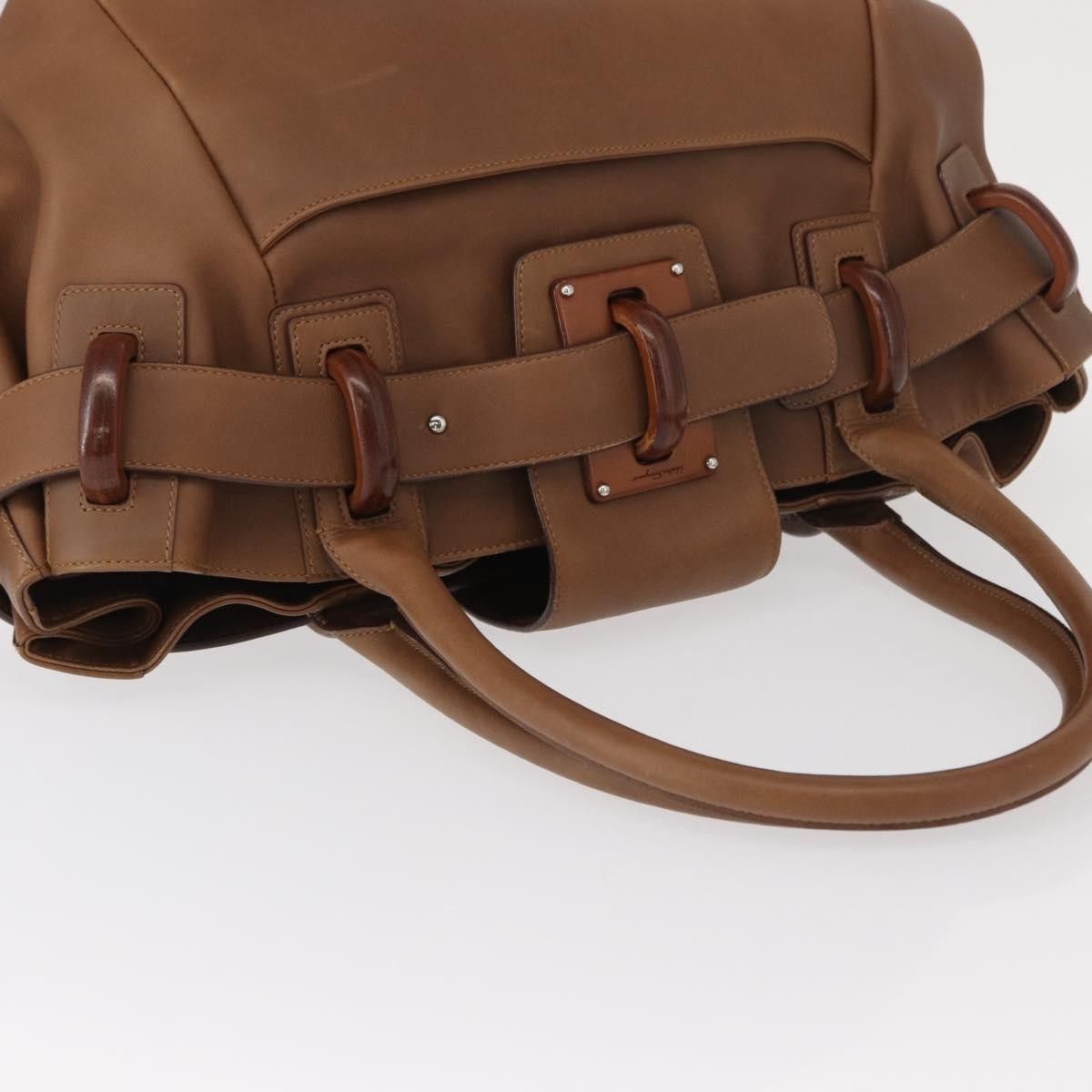 Salvatore Ferragamo Salvatore Ferragamo Vintage Handbag Leather Size ONE SIZE - 15 Thumbnail