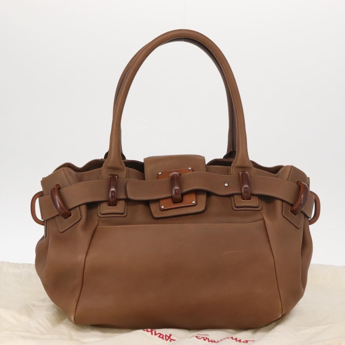 Salvatore Ferragamo Salvatore Ferragamo Vintage Handbag Leather Size ONE SIZE - 13 Thumbnail